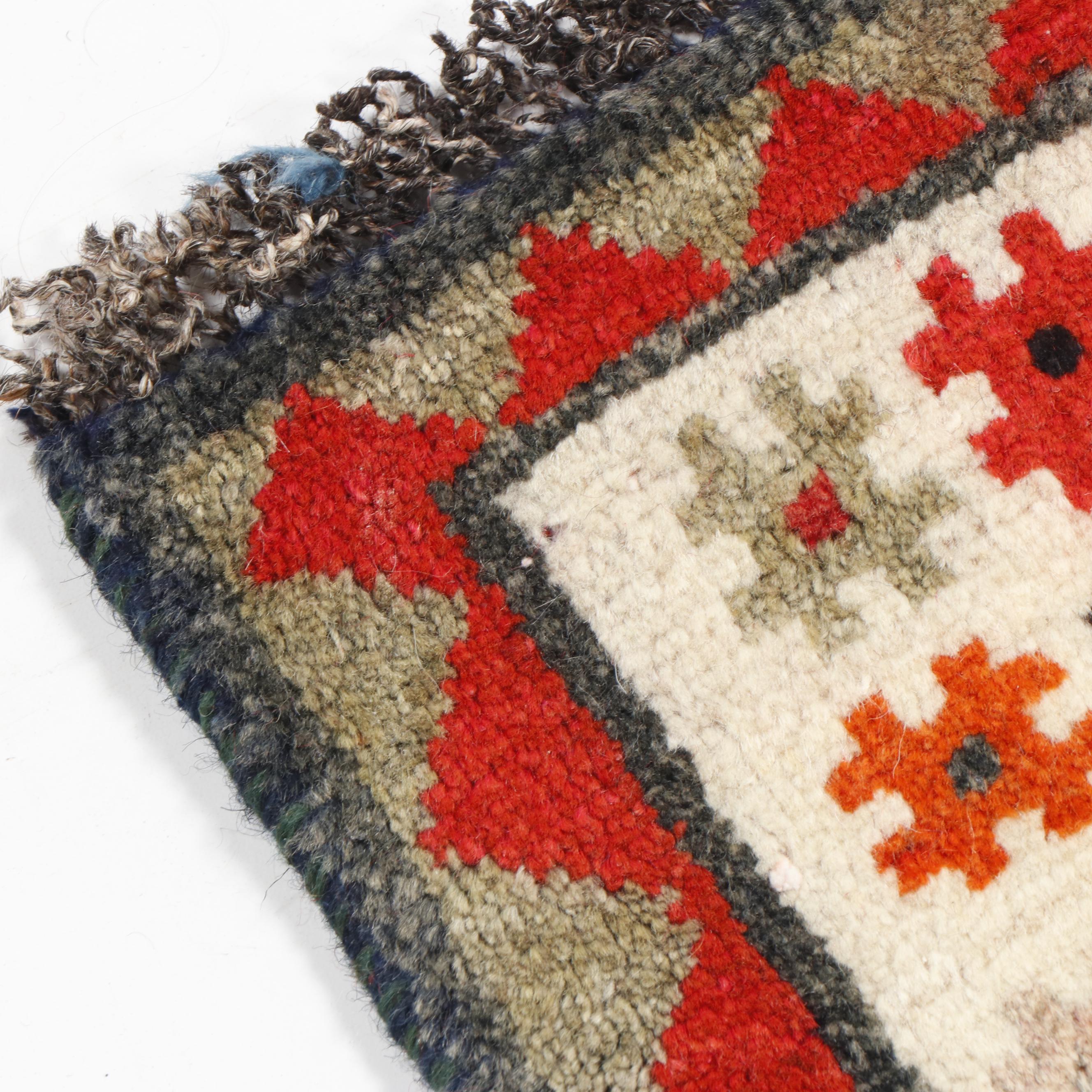 Hand-Knotted Persian Gabbeh Wool Rug