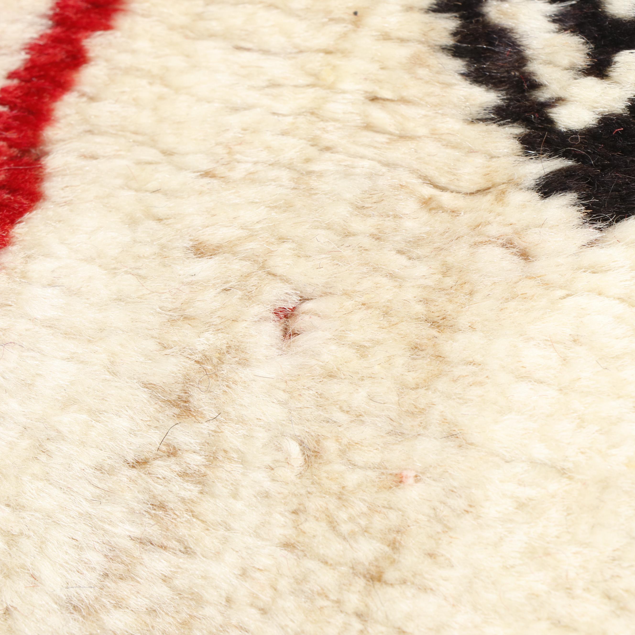 Hand-Knotted Persian Gabbeh Wool Rug