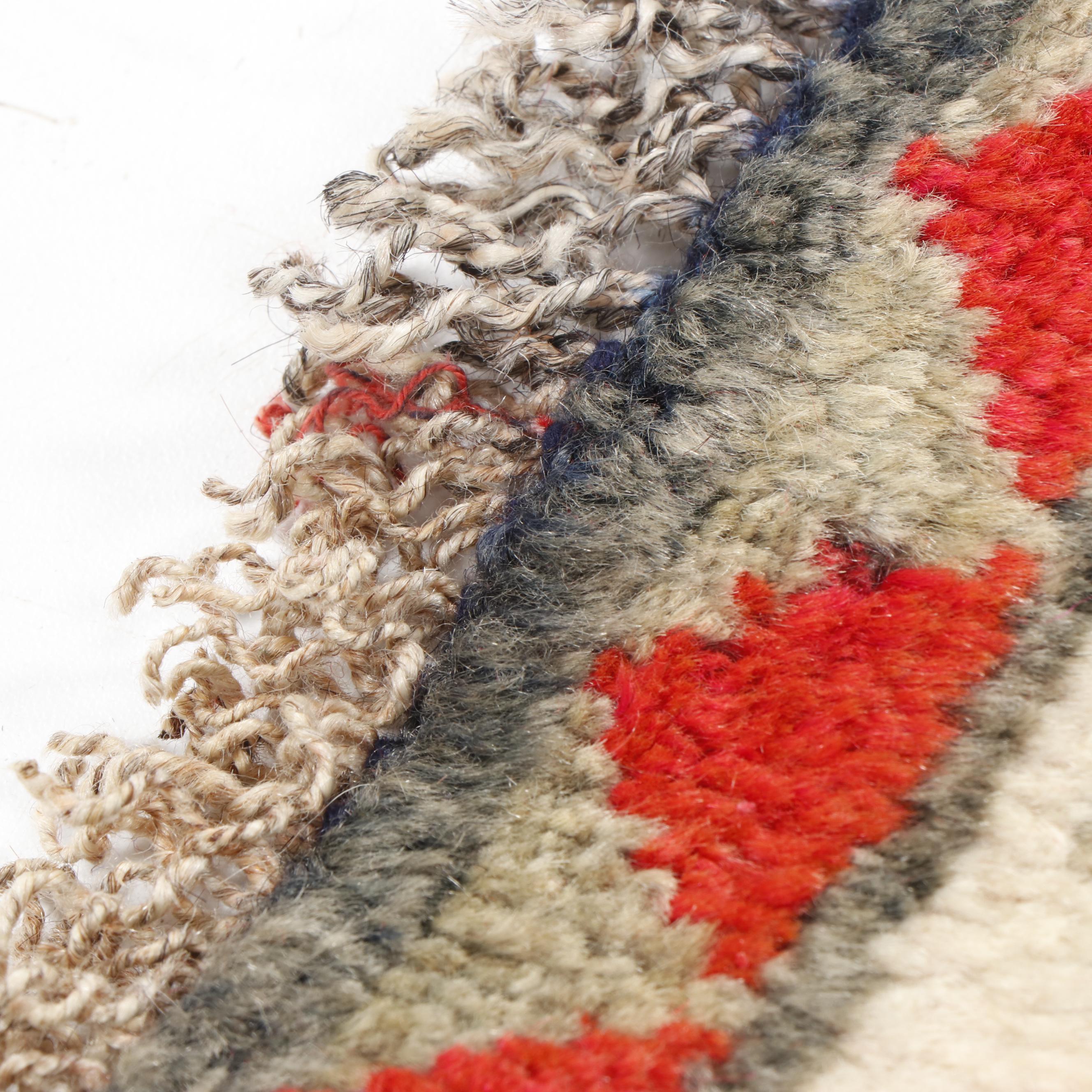 Hand-Knotted Persian Gabbeh Wool Rug