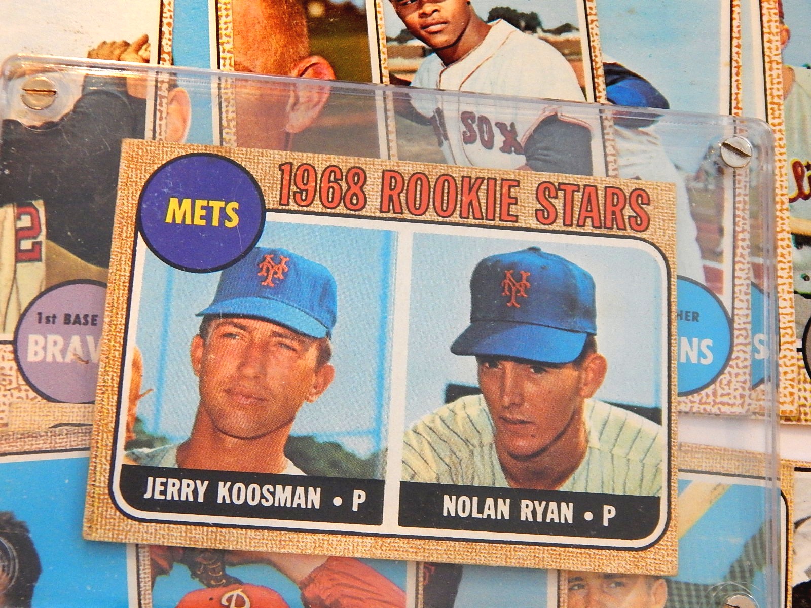 1968 Topps Nolan Ryan Rookie Card #177 with Over 100 1968 Topps Baseball Cards