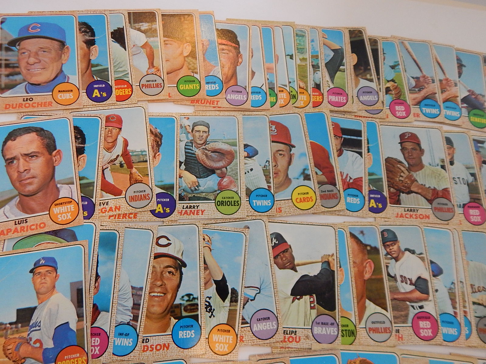 1968 Topps Nolan Ryan Rookie Card #177 with Over 100 1968 Topps Baseball Cards