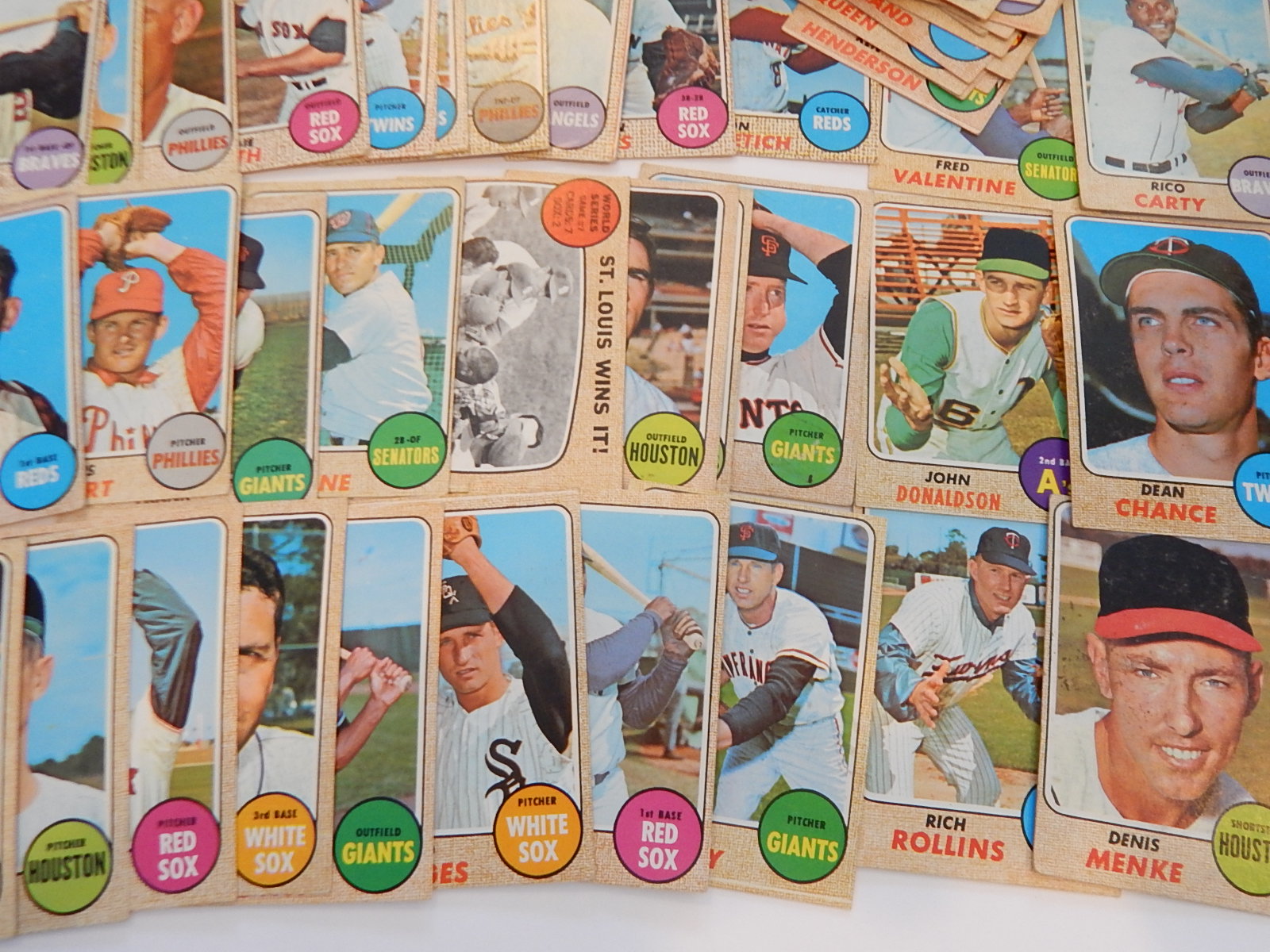 1968 Topps Nolan Ryan Rookie Card #177 with Over 100 1968 Topps Baseball Cards