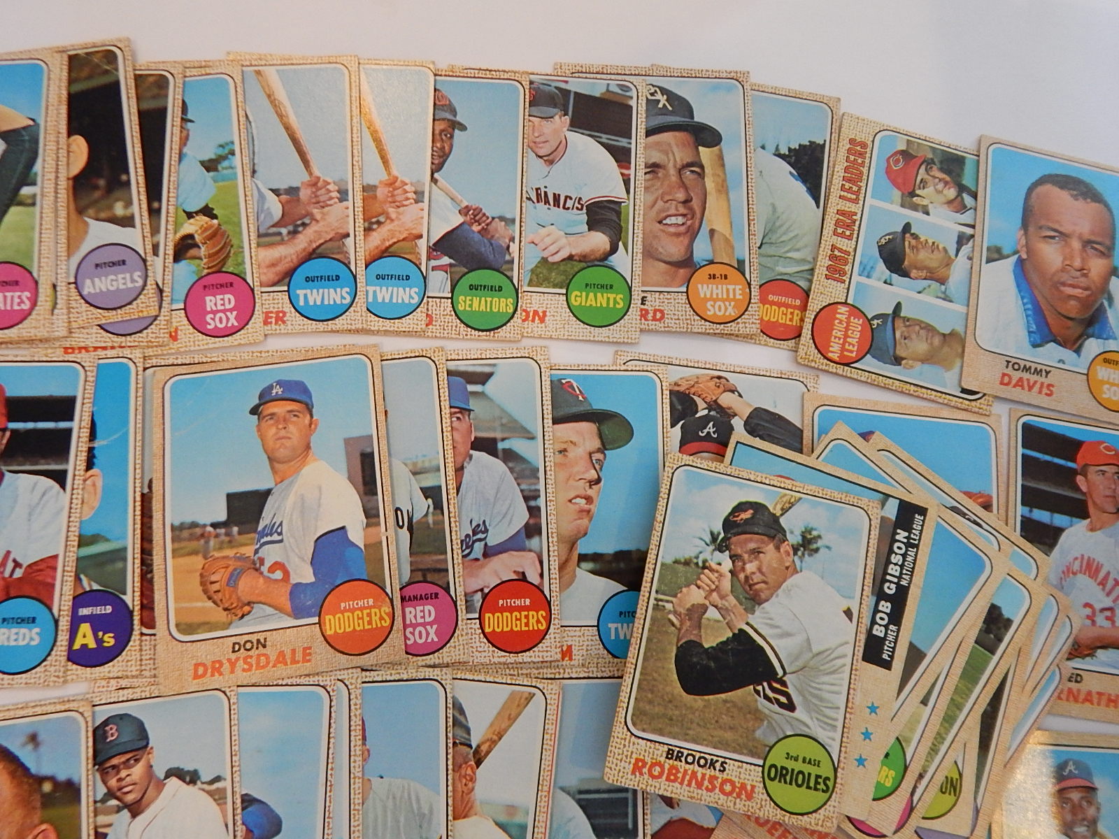 1968 Topps Nolan Ryan Rookie Card #177 with Over 100 1968 Topps Baseball Cards