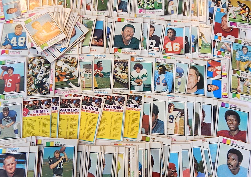 1973 Topps Football Card Collection with Ken Stabler Rookie