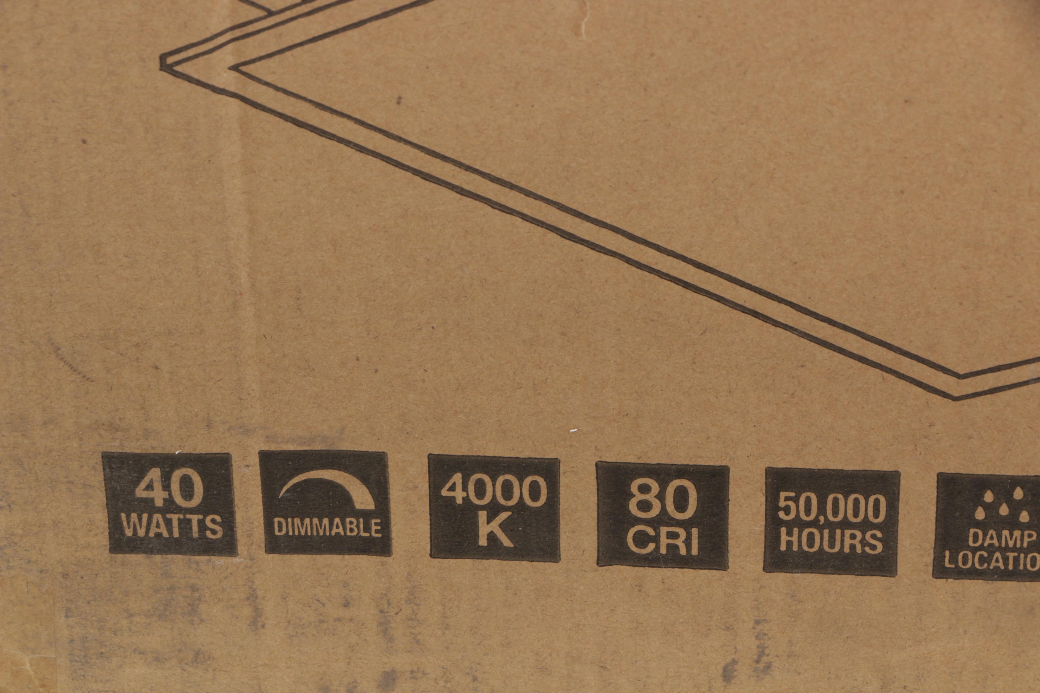 Satco Nuvo 2'x2' LED Flat Panel Lighting Fixtures 2-Pack