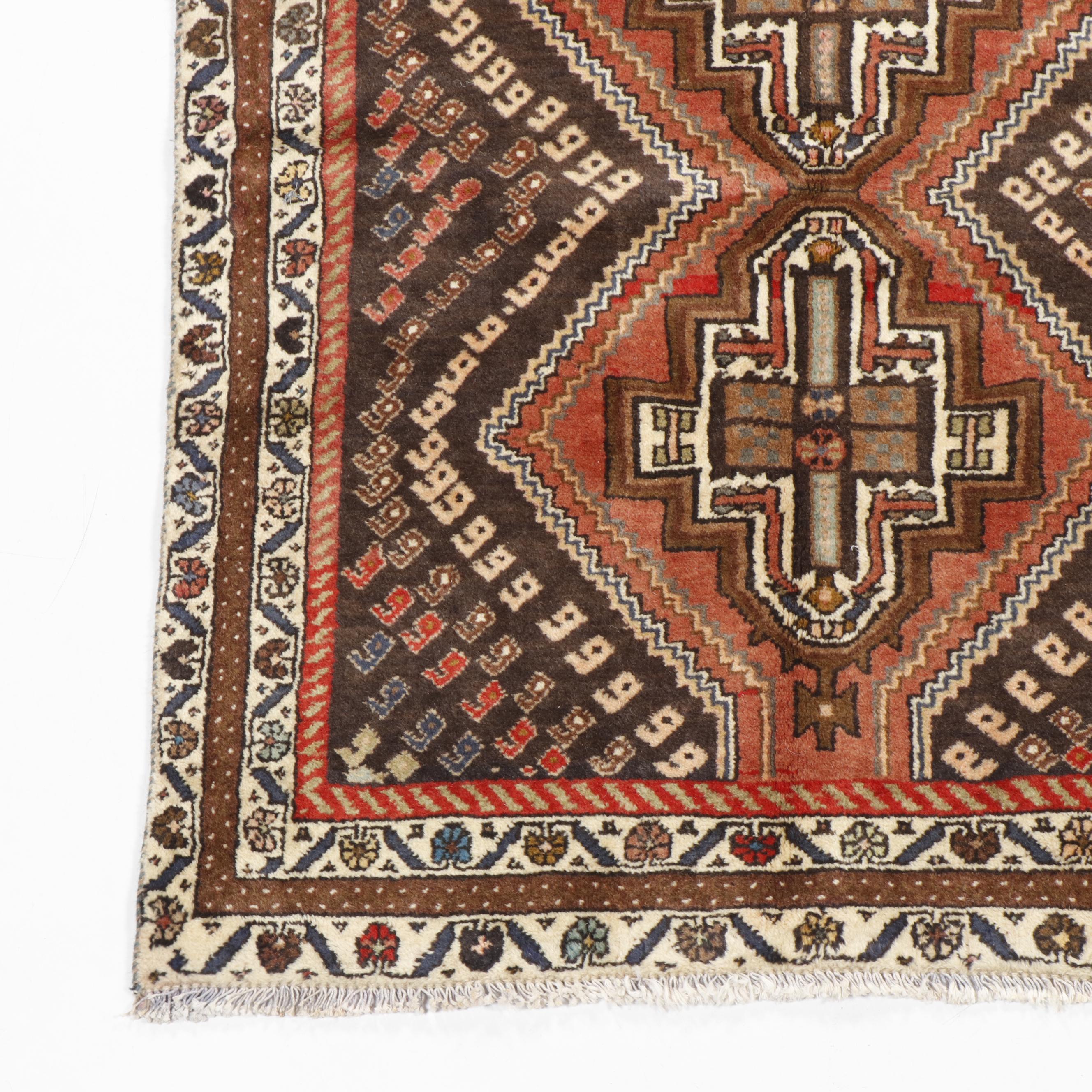 Hand Knotted Persian Heriz Wool Rug