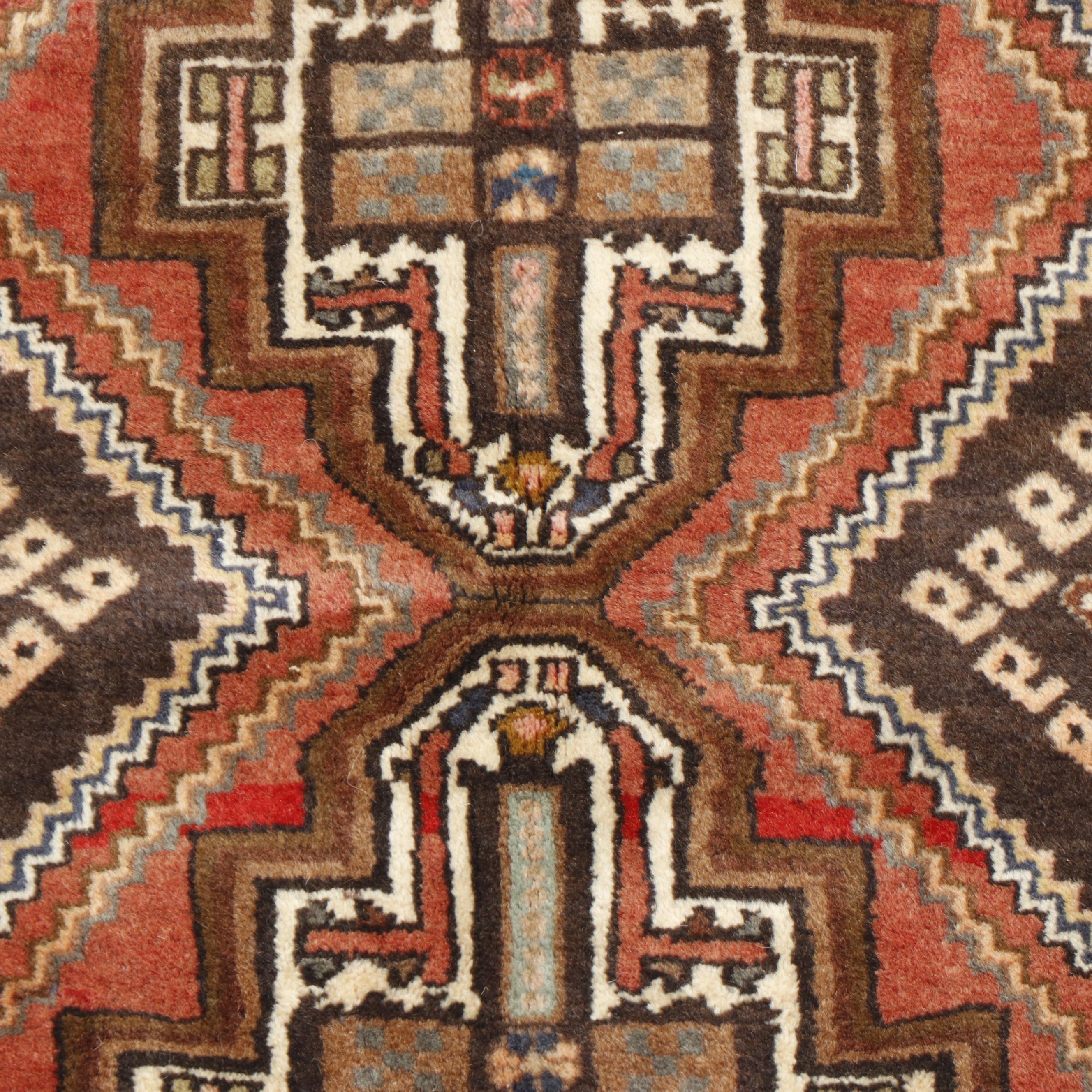 Hand Knotted Persian Heriz Wool Rug