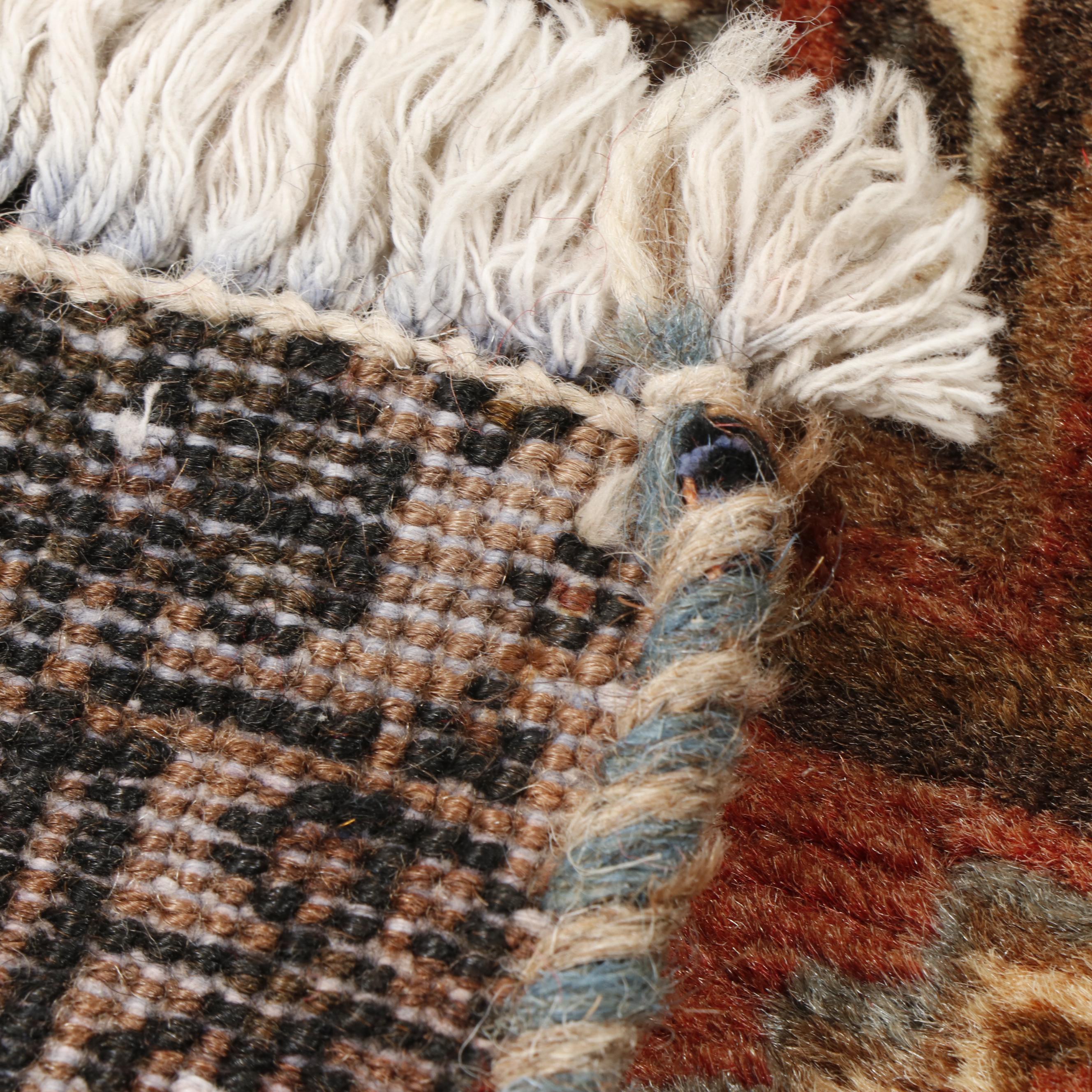 Hand Knotted Persian Heriz Wool Rug