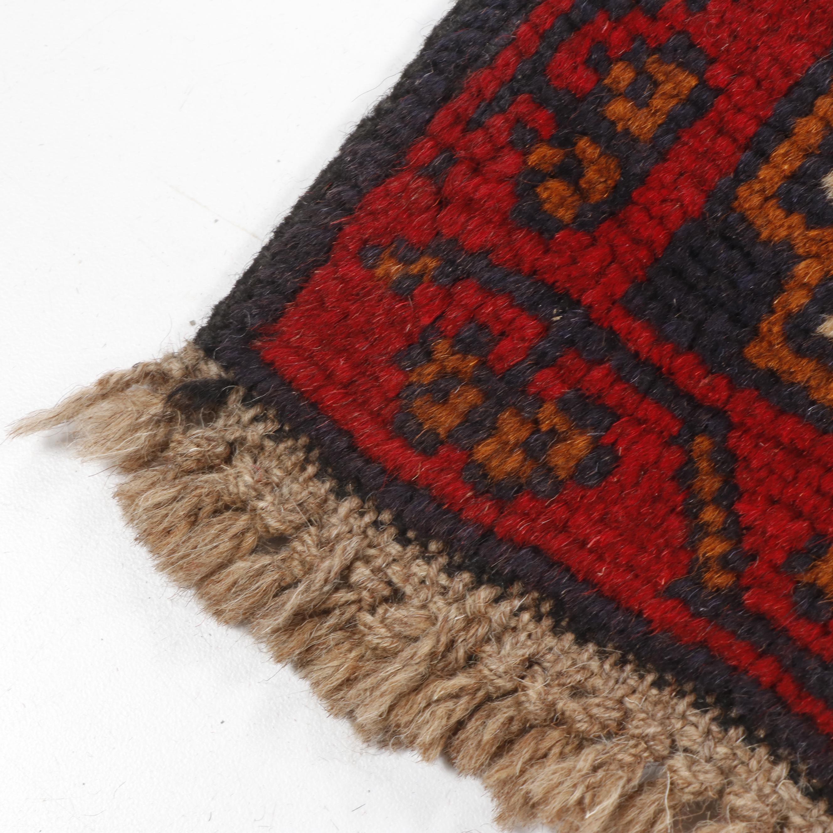 Hand-Knotted Afghan Bahor Wool Rug