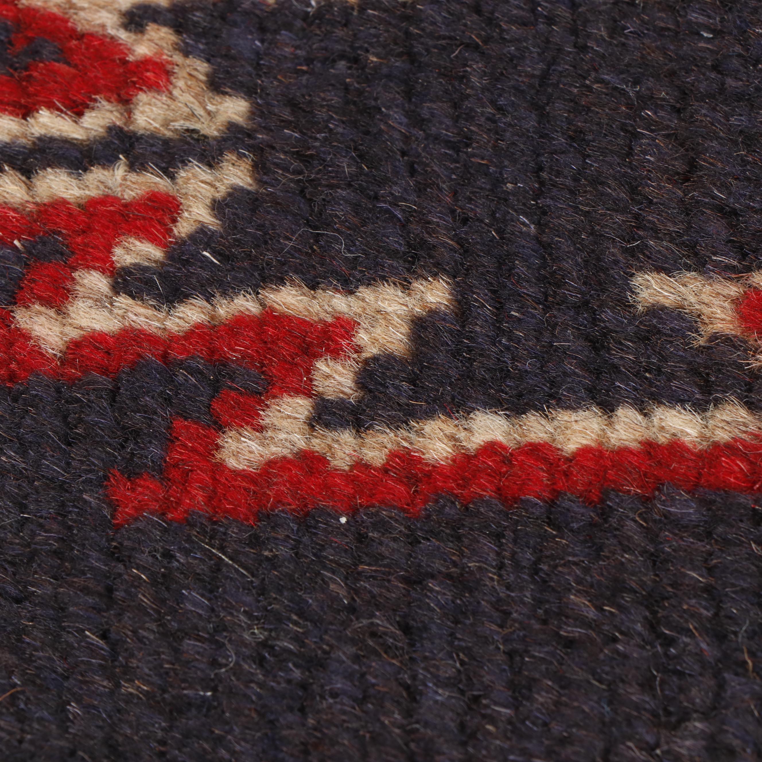 Hand-Knotted Afghan Bahor Wool Rug