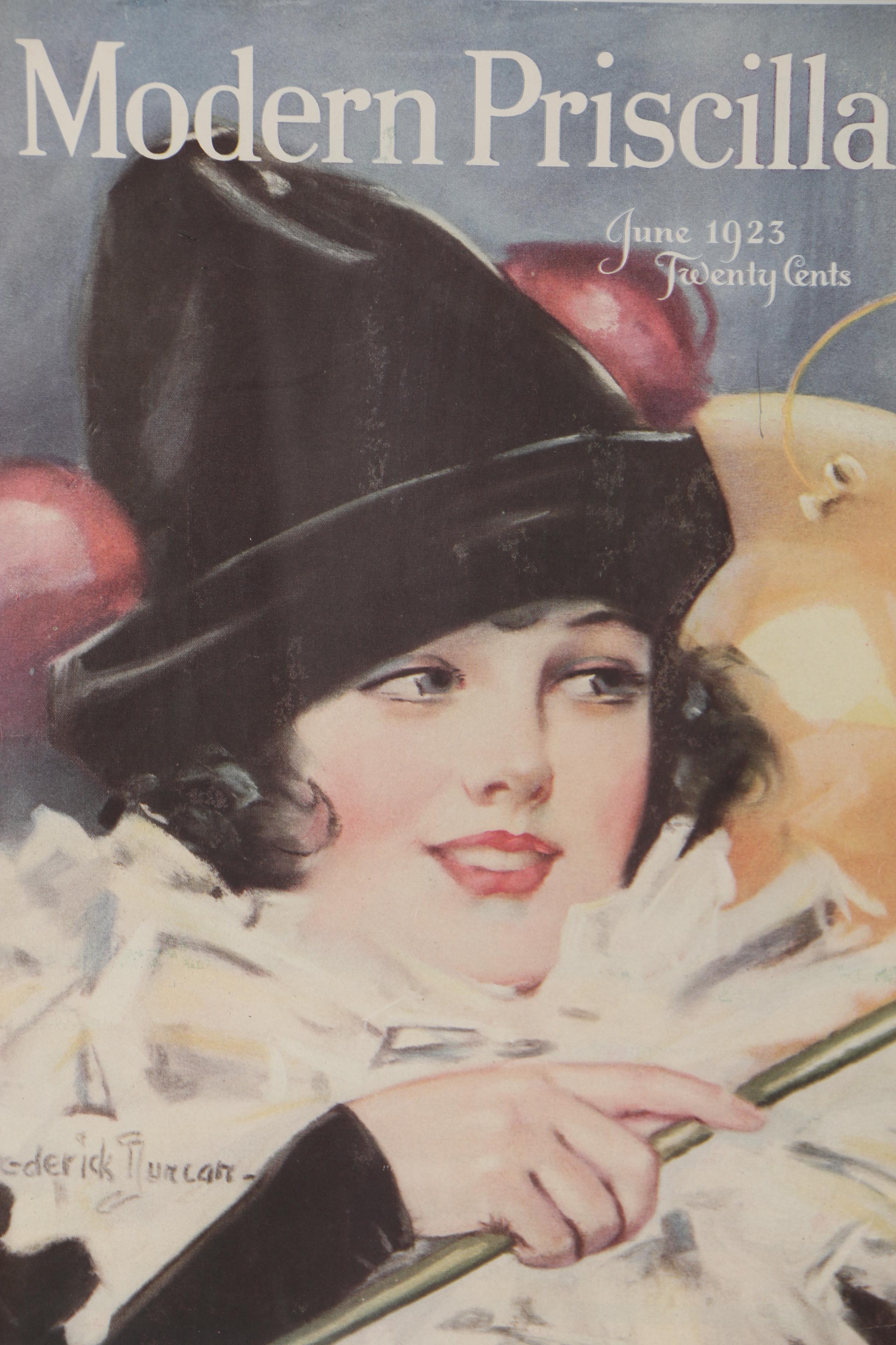 Offset Lithograph after Frederick Duncan "Modern Priscilla"