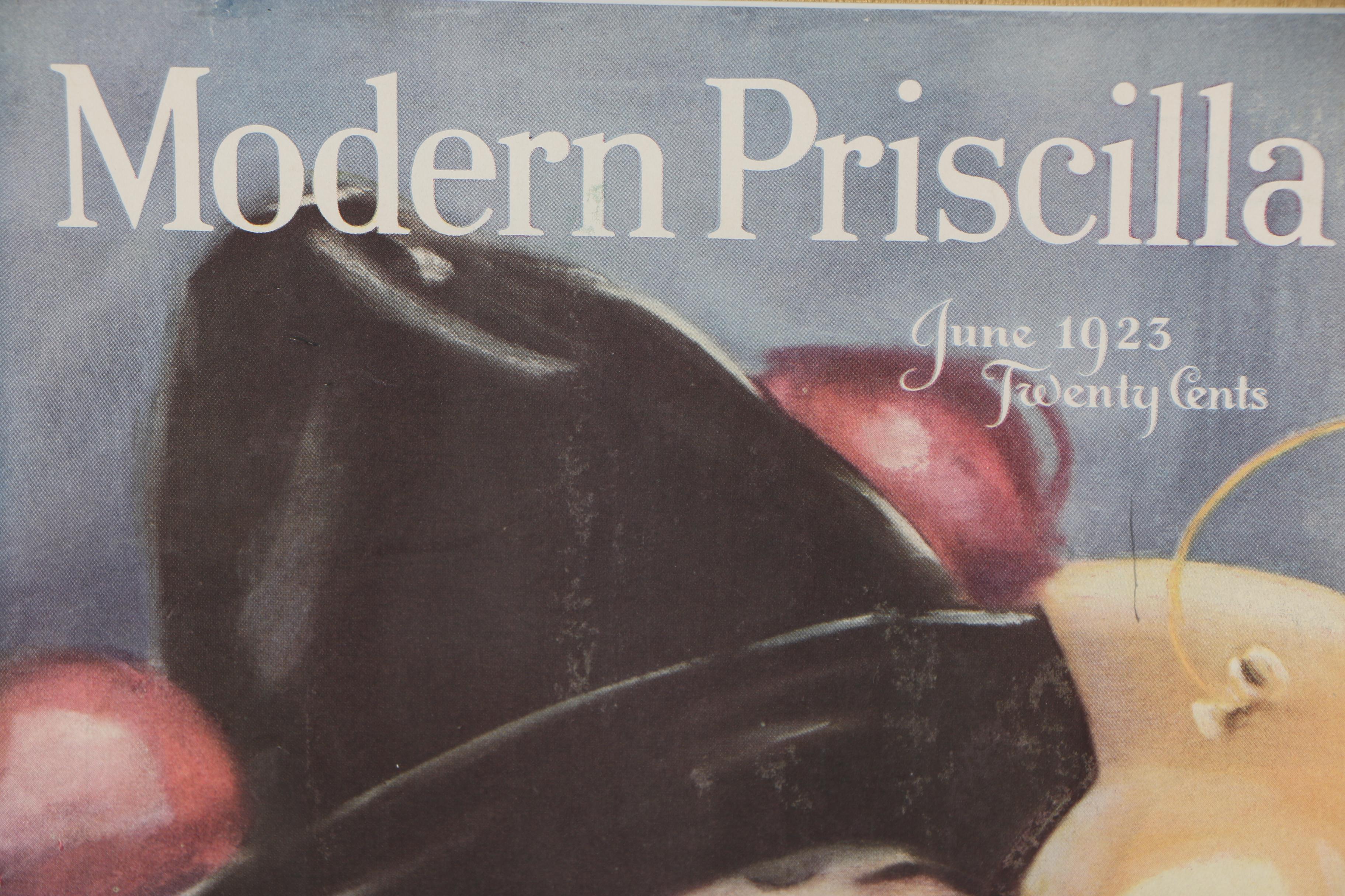 Offset Lithograph after Frederick Duncan "Modern Priscilla"