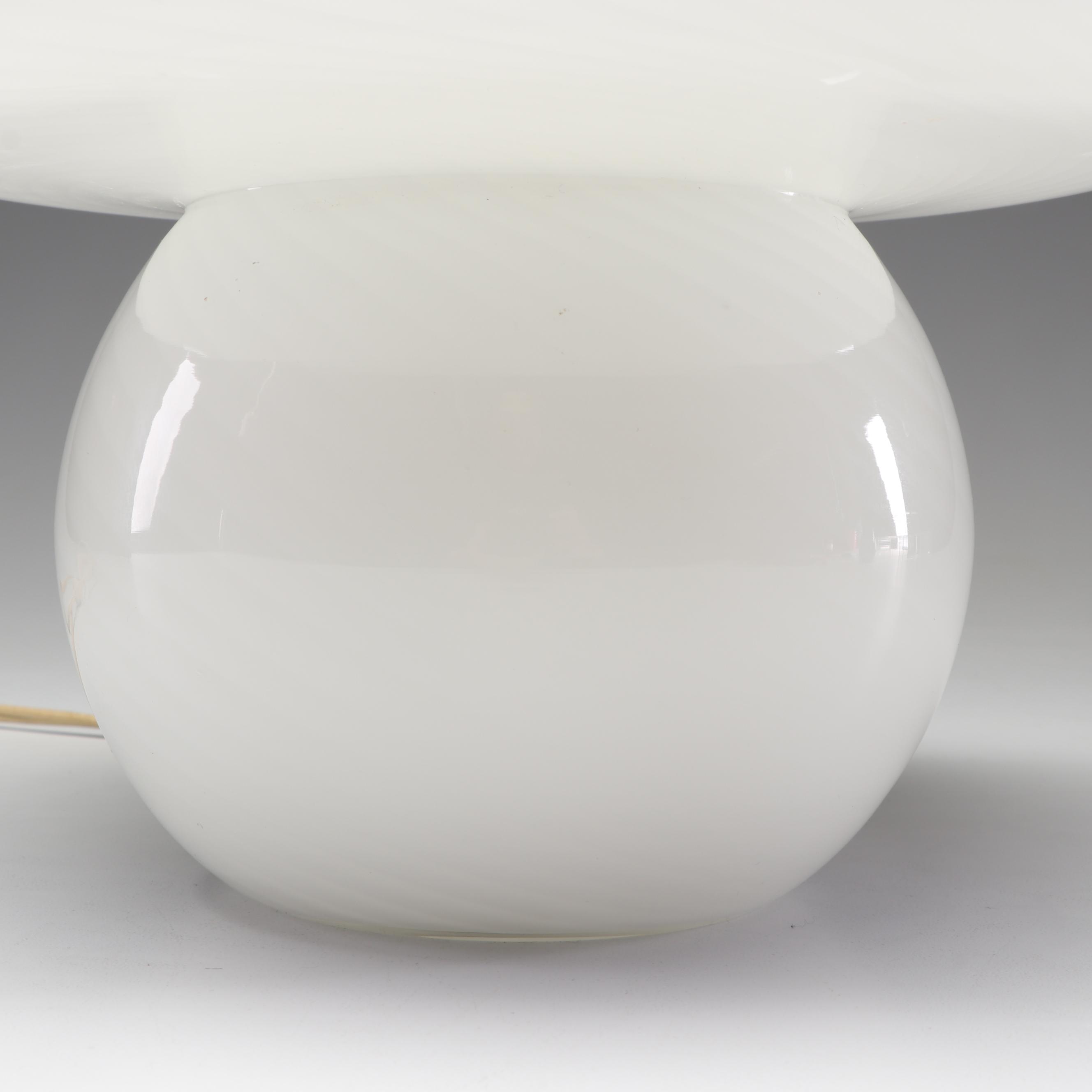 Mid Century Modern Venini Murano Handblown Glass Mushroom Lamp