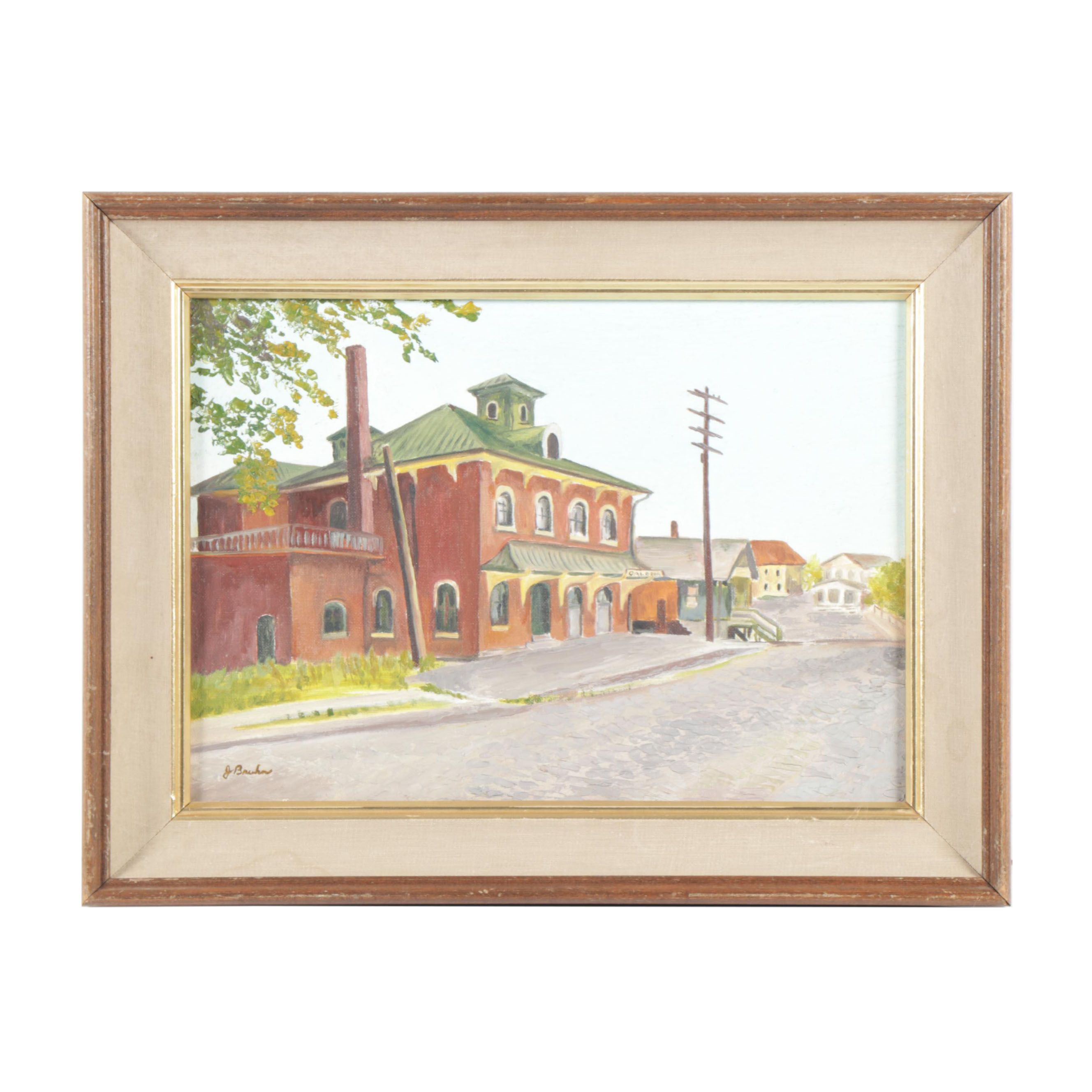 Jean Bruhn Oil Painting "Galena Depot"