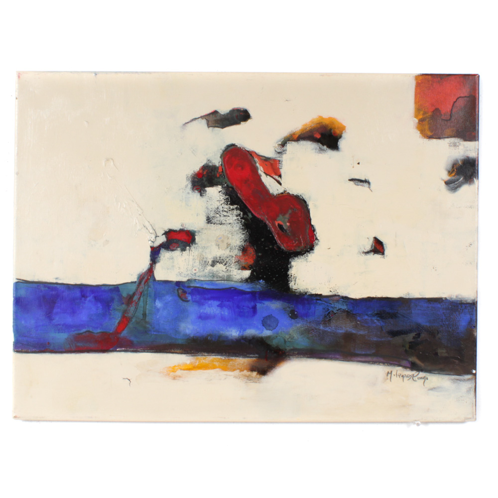 Milagros Pongo Abstract Oil Painting