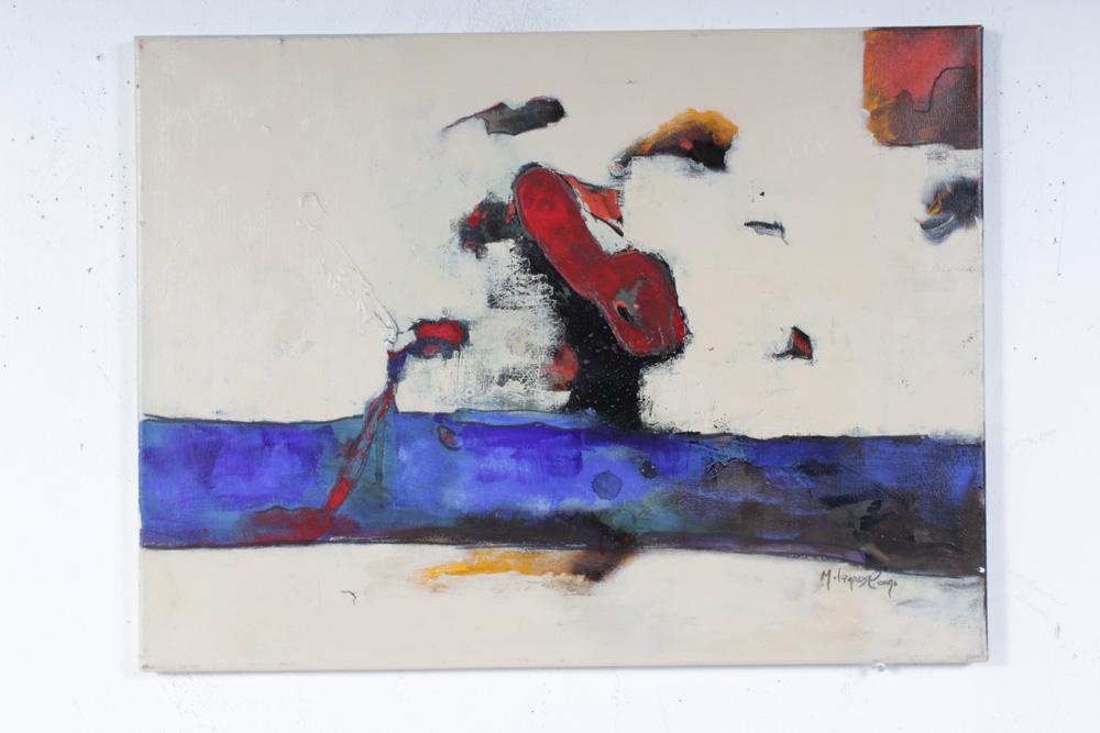 Milagros Pongo Abstract Oil Painting