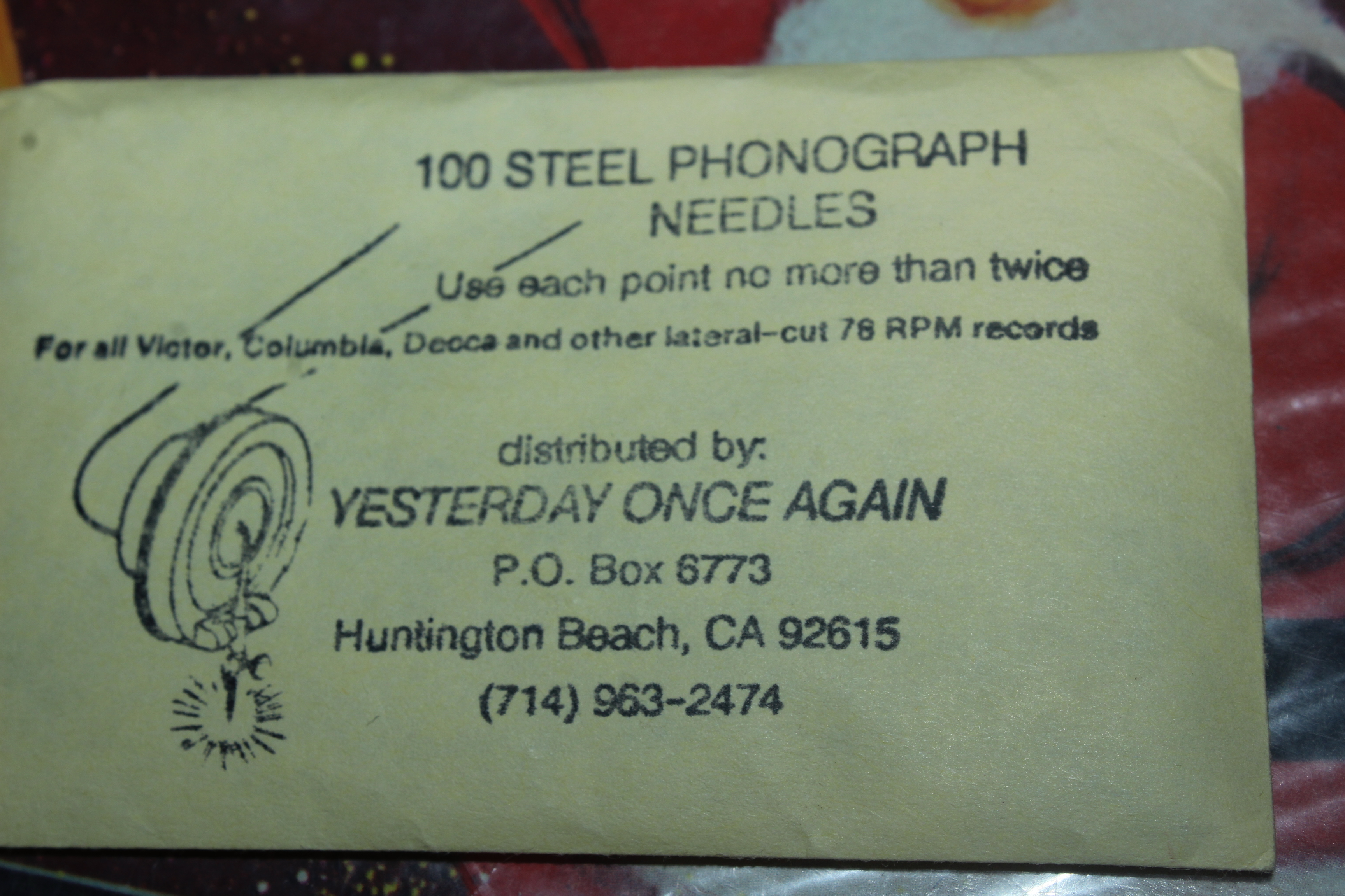 Antique Victrola Table and Record Selection