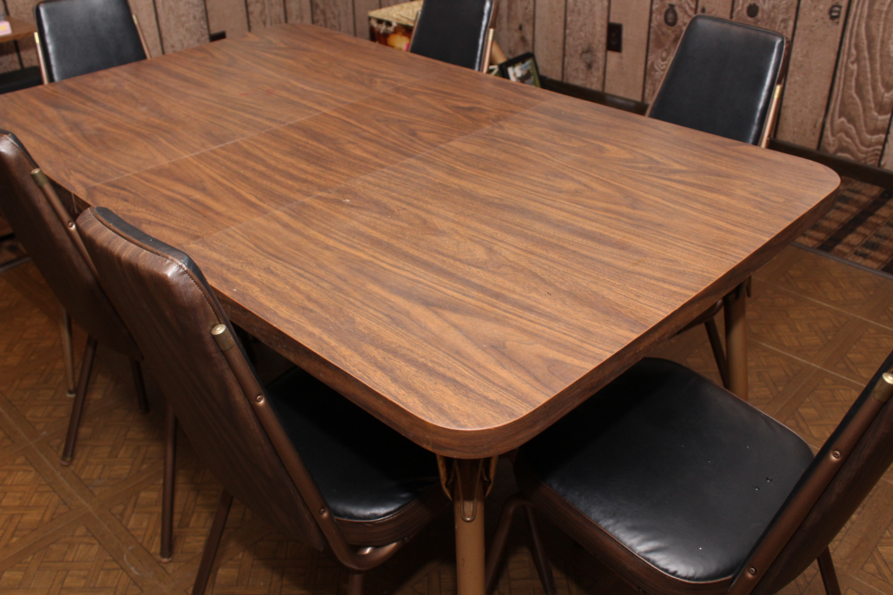 Mid Century Laminate Top Table and Chairs