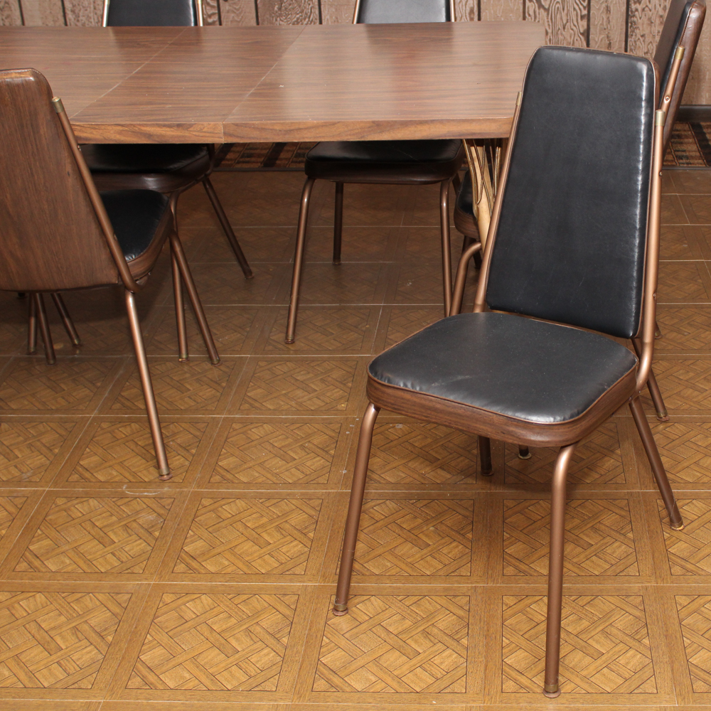 Mid Century Laminate Top Table and Chairs
