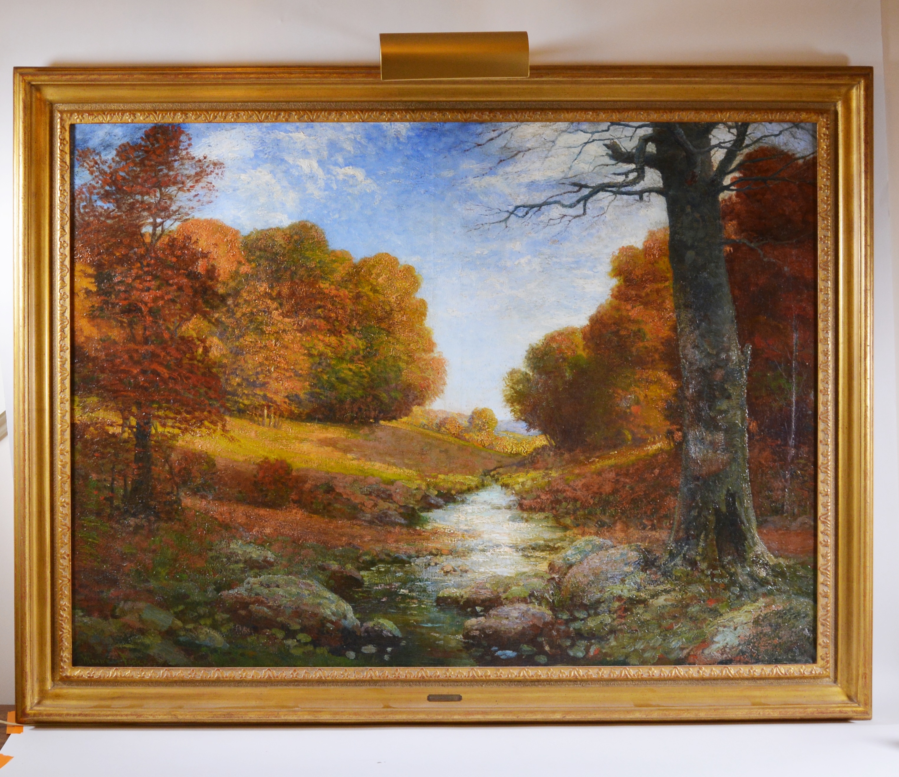 Maxwell Foster Oil Painting of Landscape, Early 20th Century