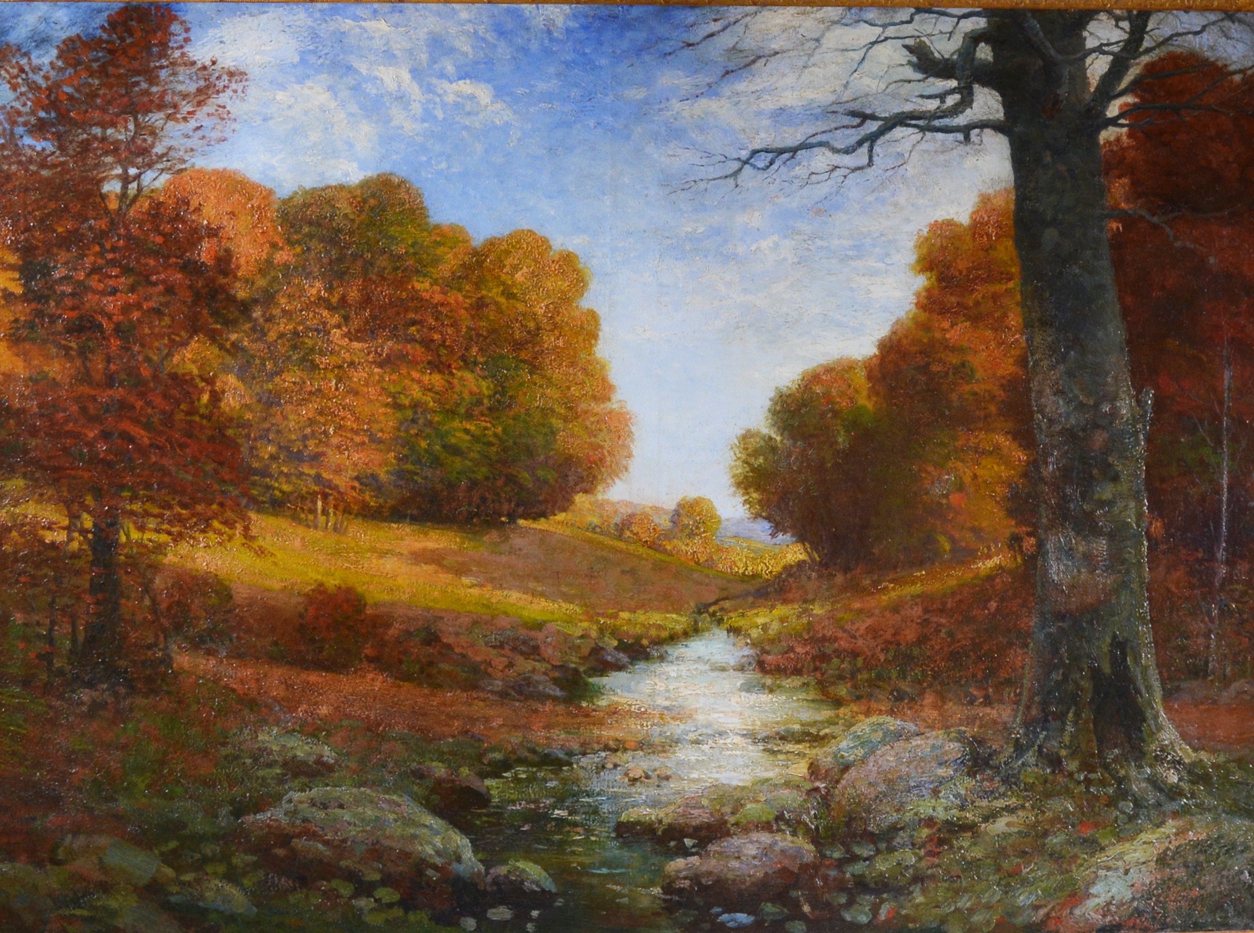 Maxwell Foster Oil Painting of Landscape, Early 20th Century