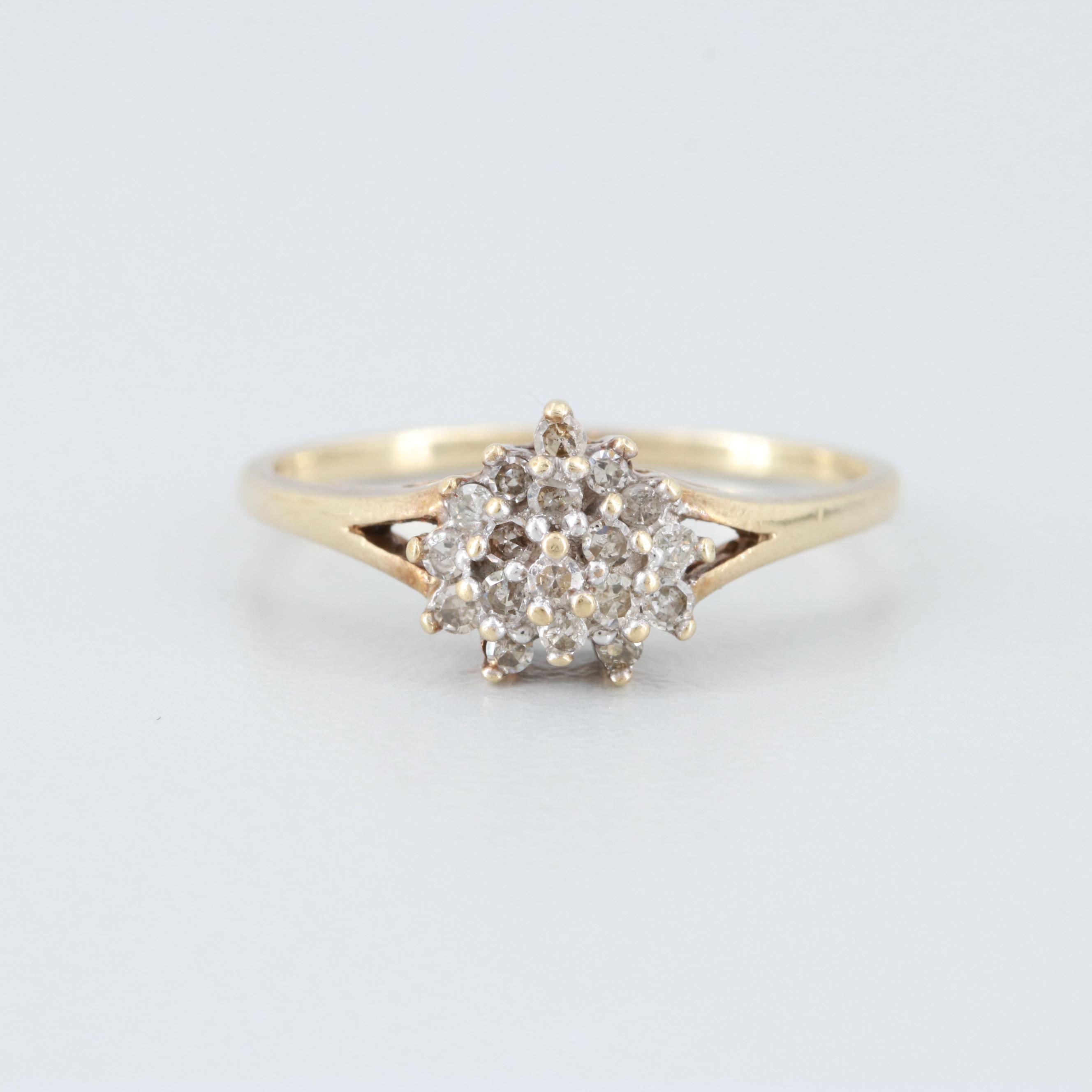 10K Yellow Gold Diamond Ring