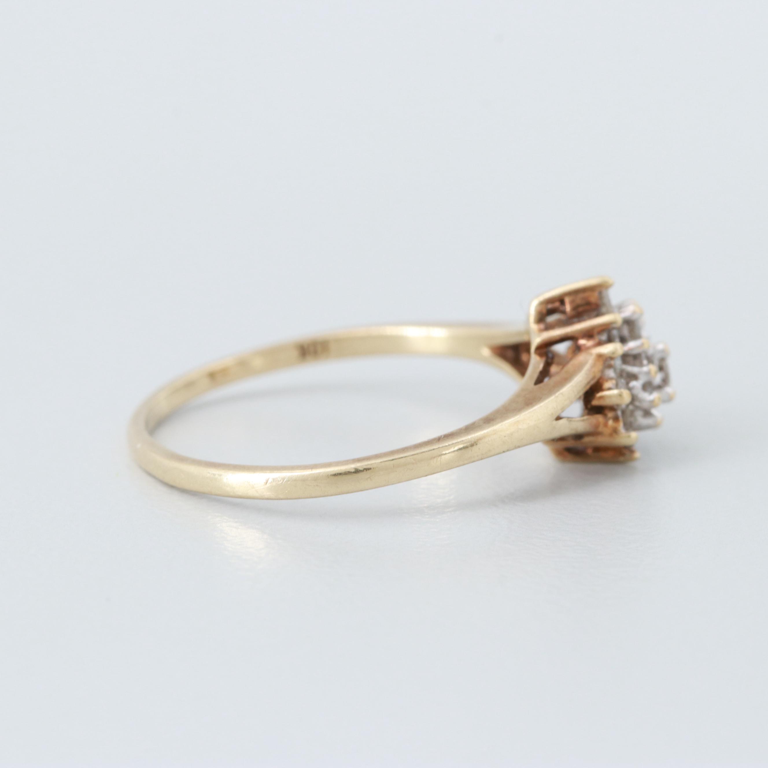 10K Yellow Gold Diamond Ring