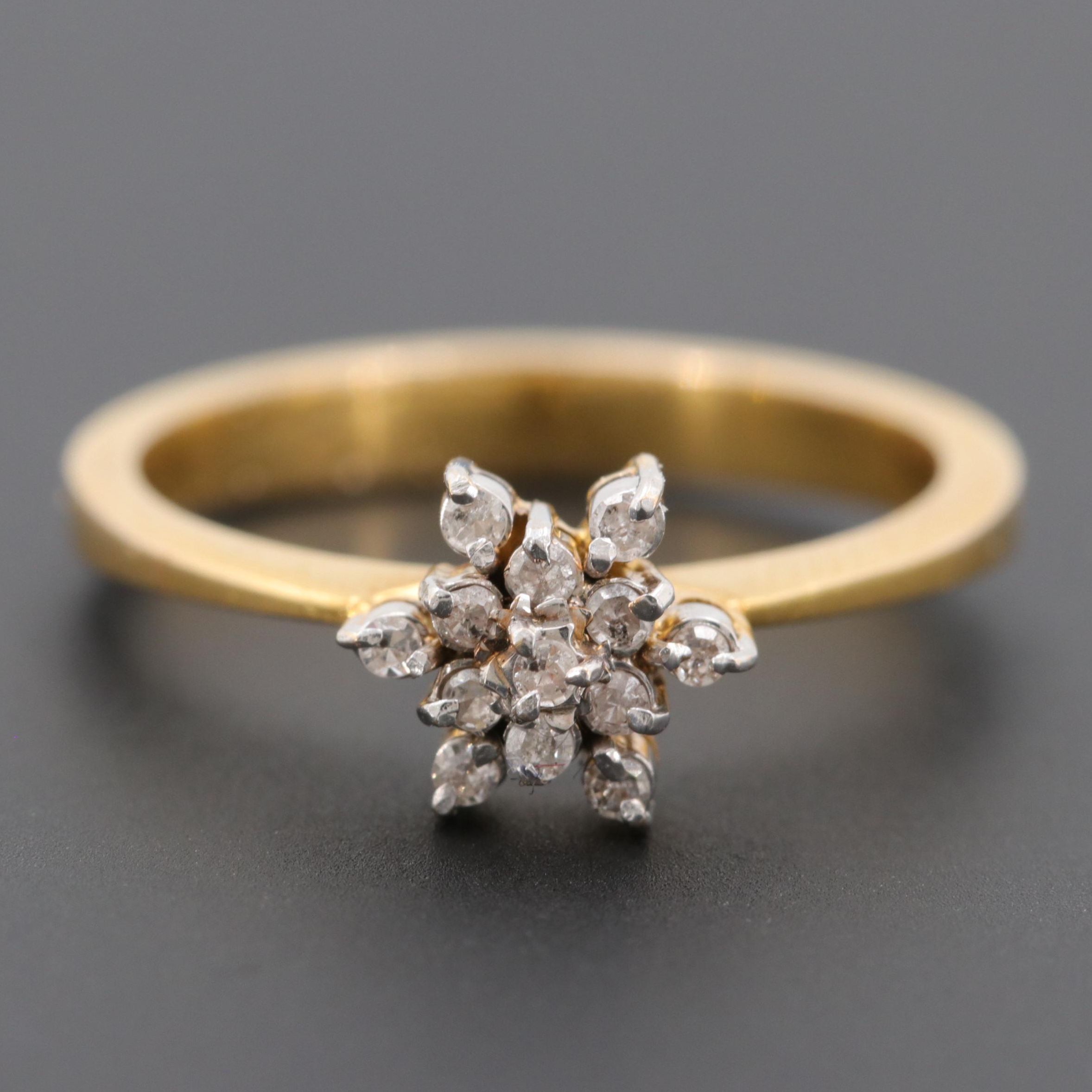 10K Yellow Gold Diamond Ring