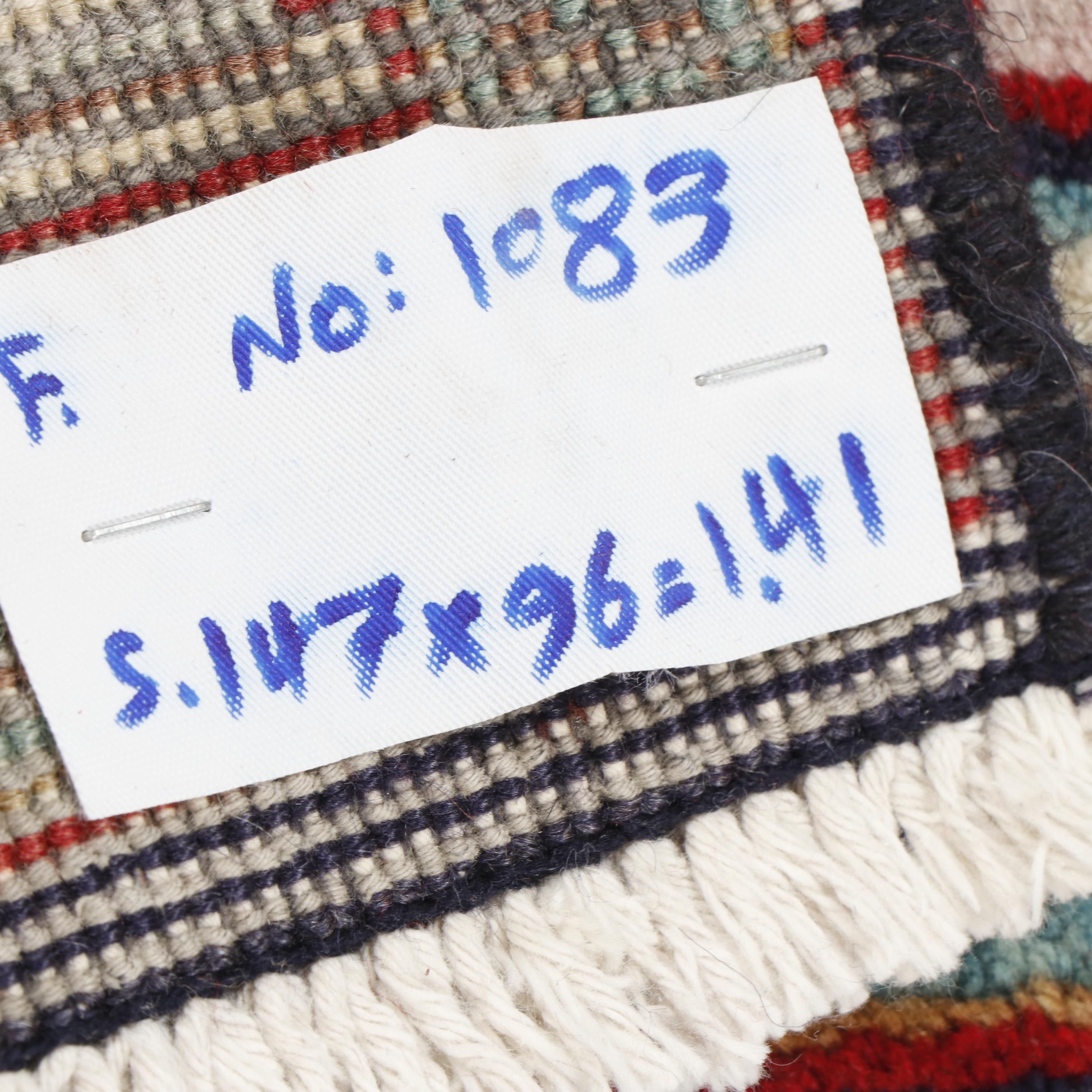 Hand-Knotted Persian Hamadan"Boteh" Wool Rug