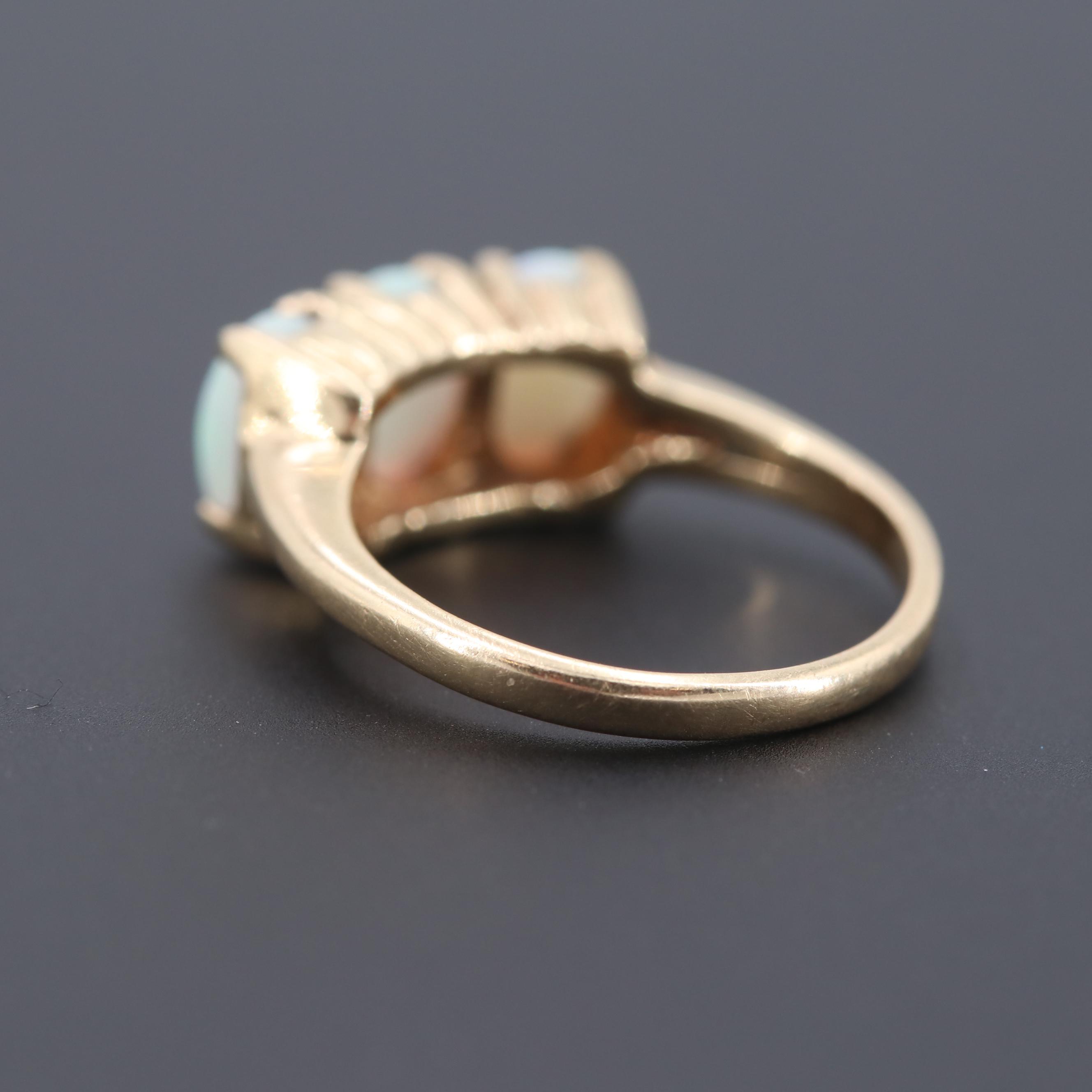 14K Yellow Gold Opal Ring