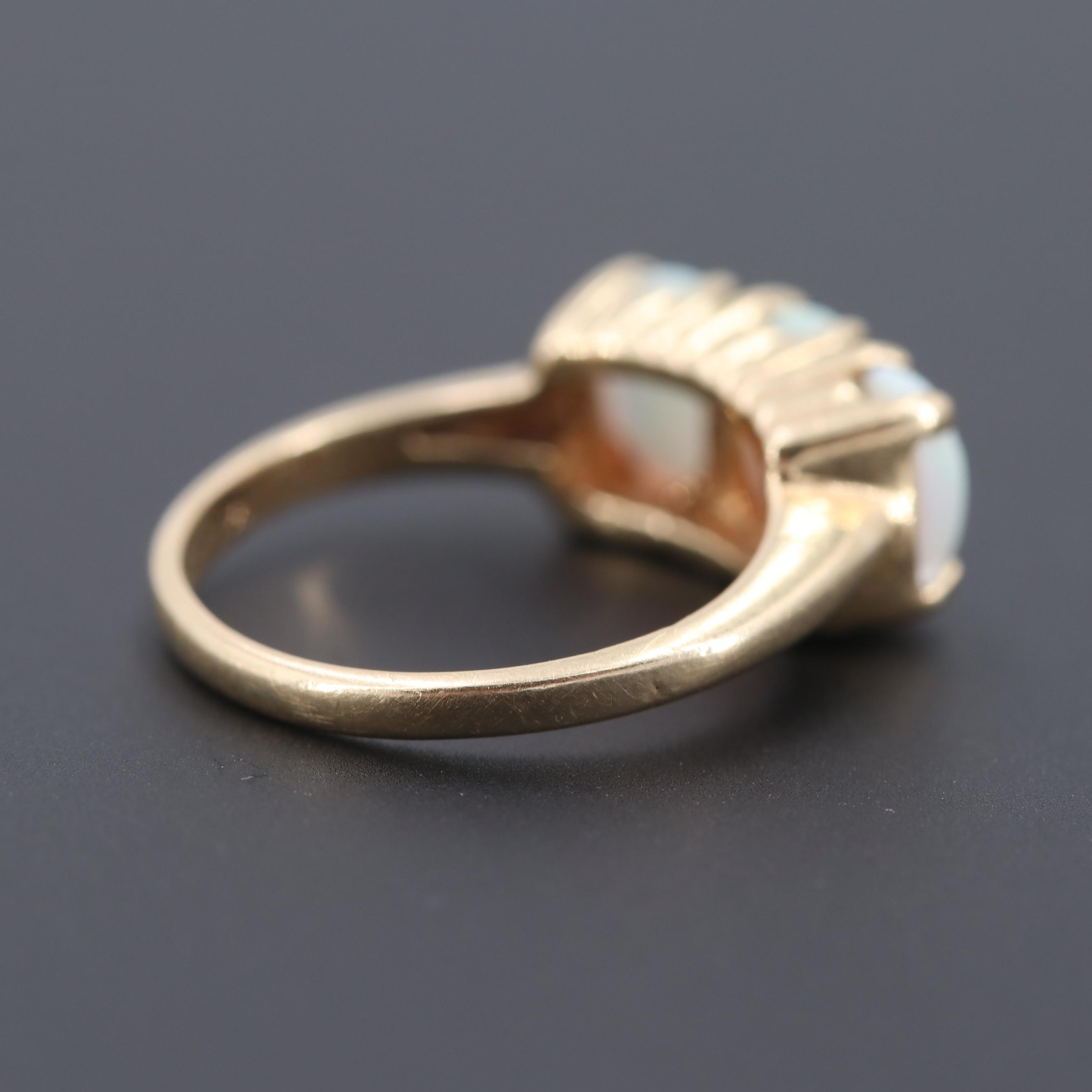 14K Yellow Gold Opal Ring