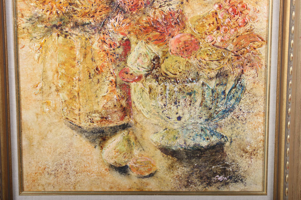 Mario Casini Still Life Oil Painting