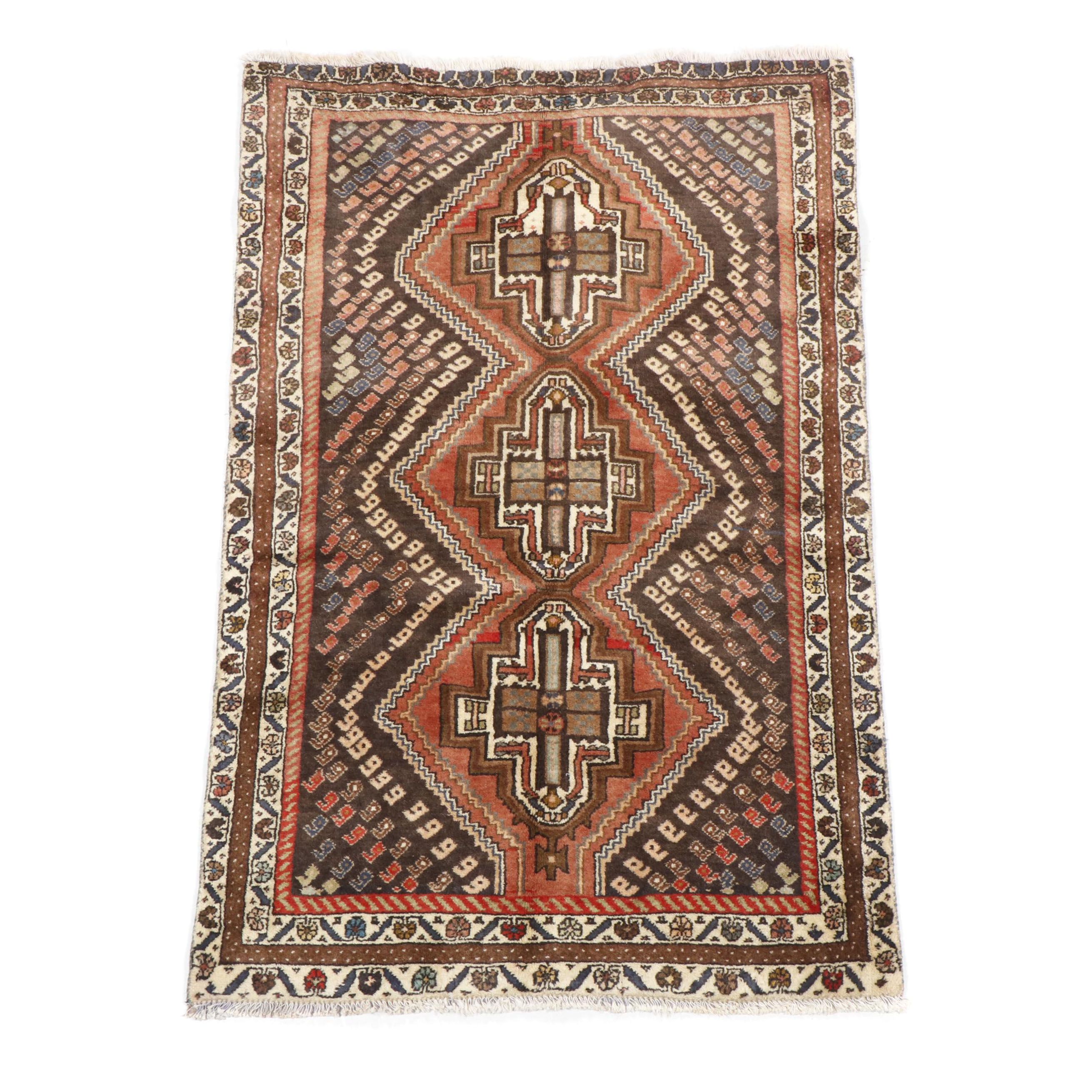 Hand Knotted Persian Heriz Wool Rug