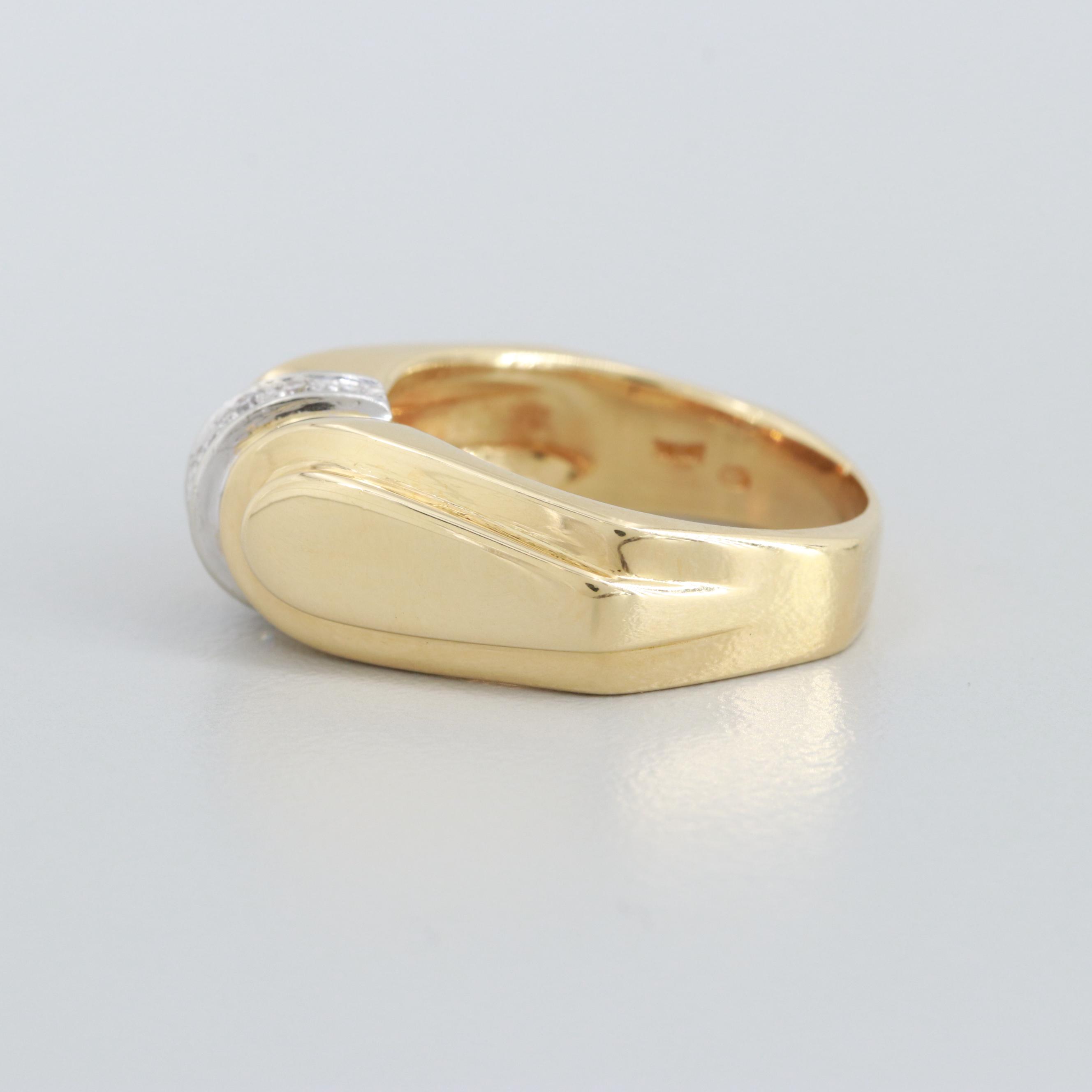18K Yellow Gold Diamond Ring