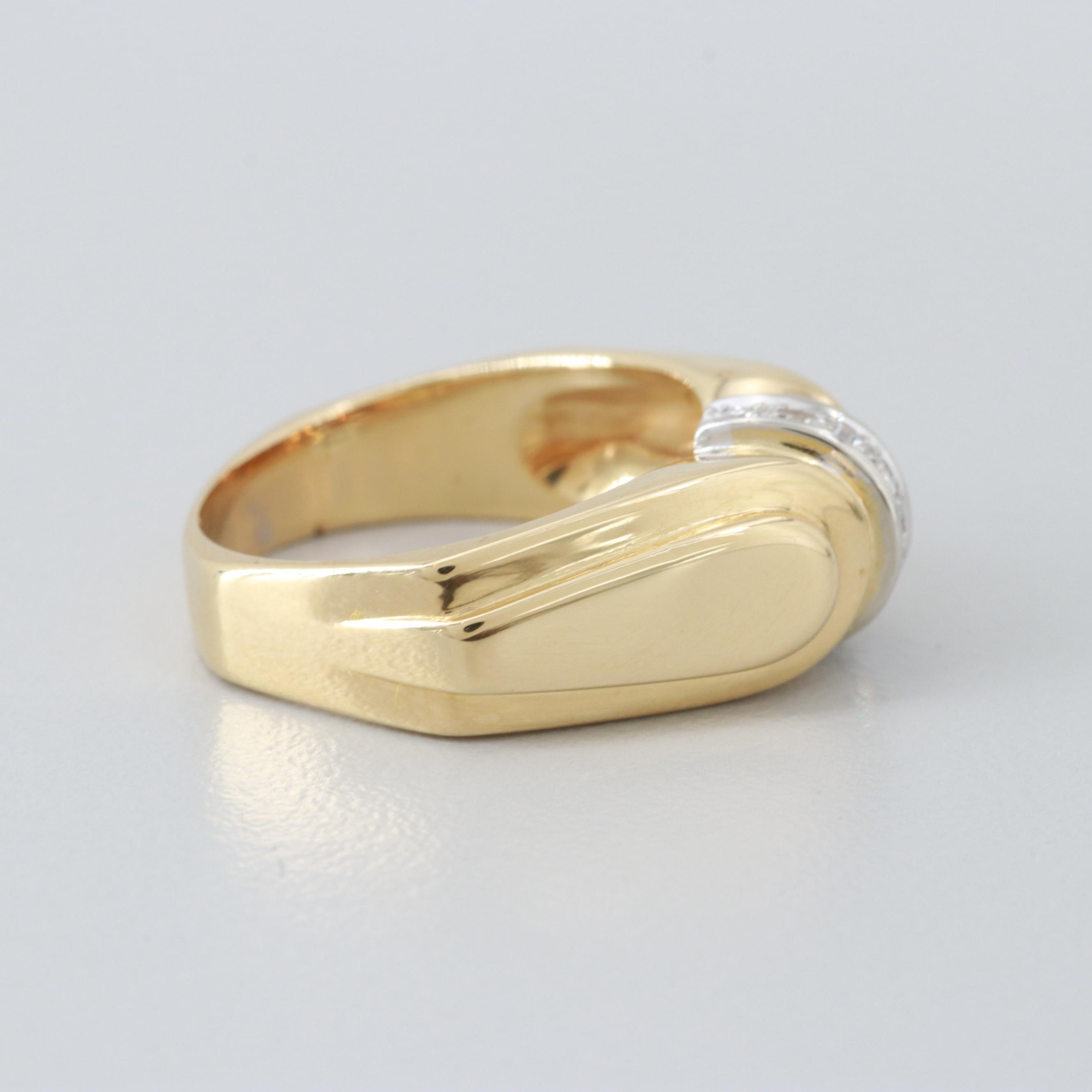 18K Yellow Gold Diamond Ring