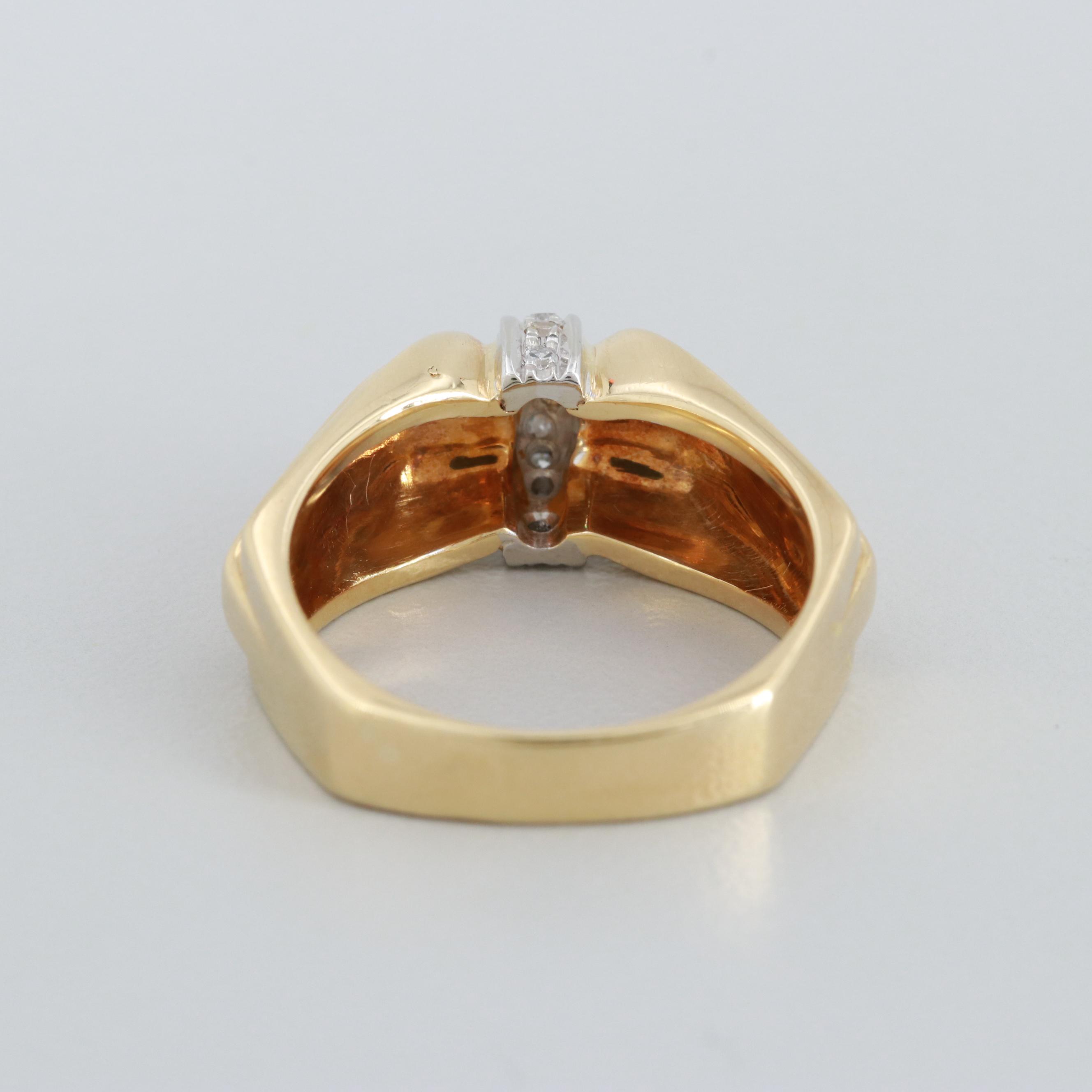 18K Yellow Gold Diamond Ring