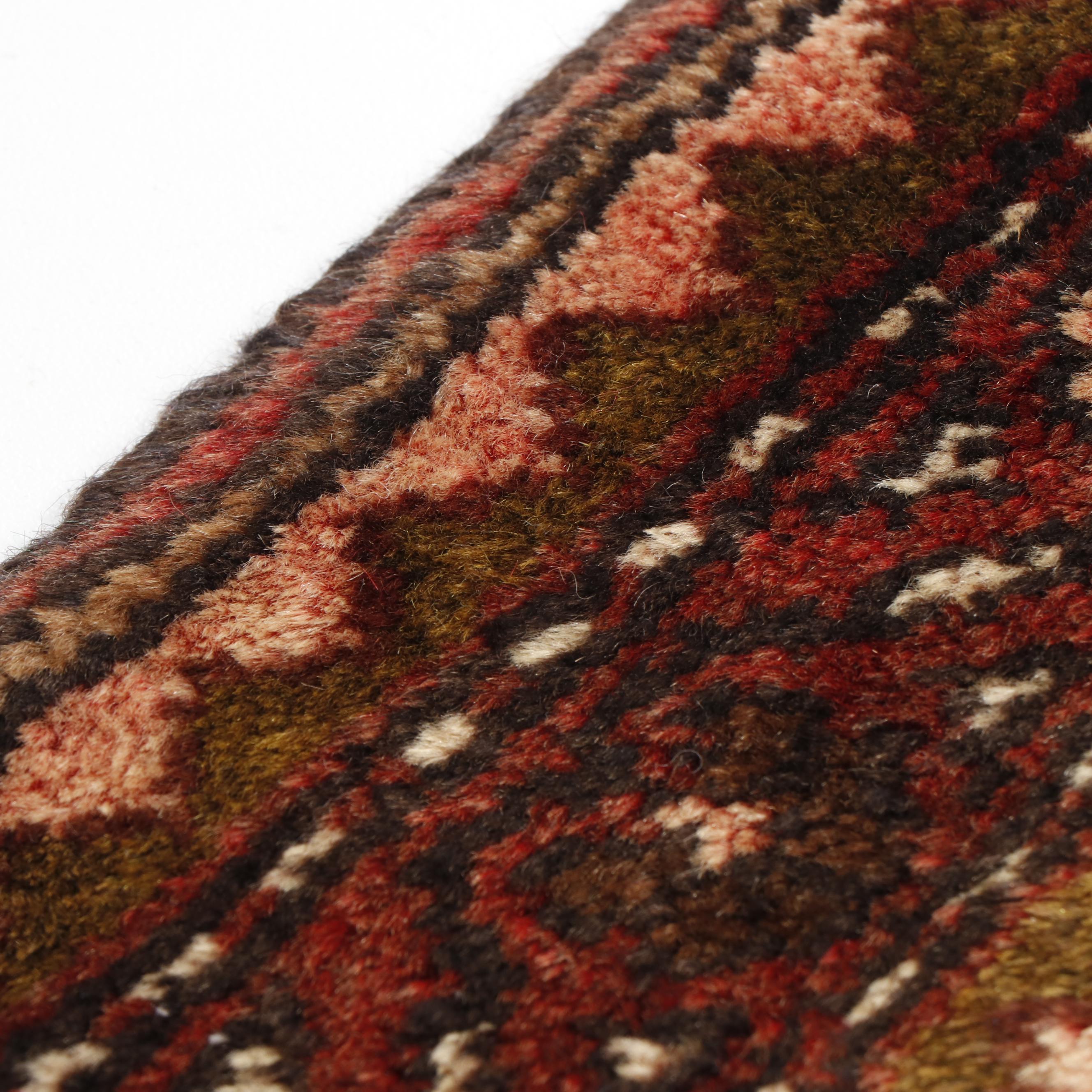Hand-Knotted Persian Afshar Wool Rug