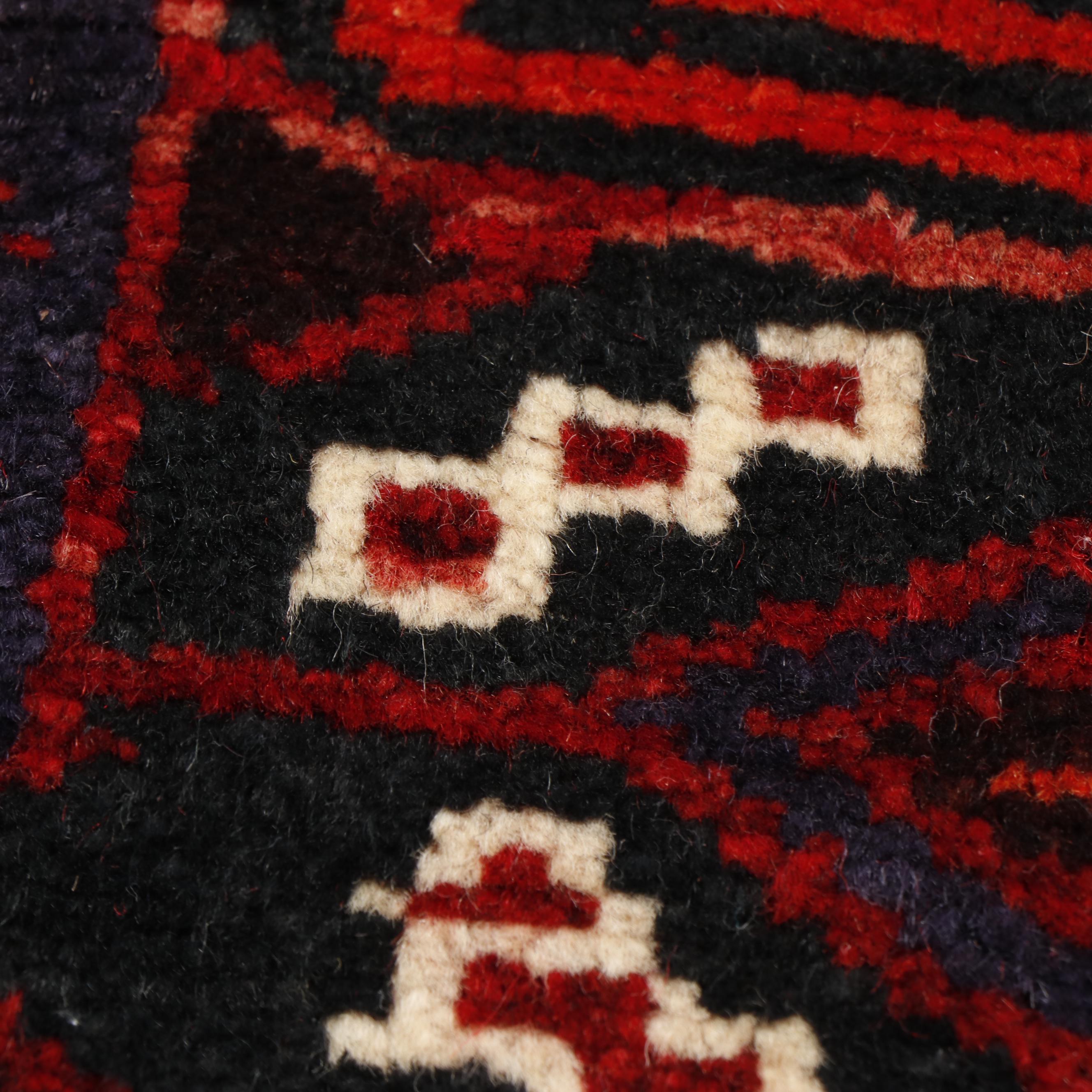 Hand-Knotted Caucasian Kazak Wool Rug