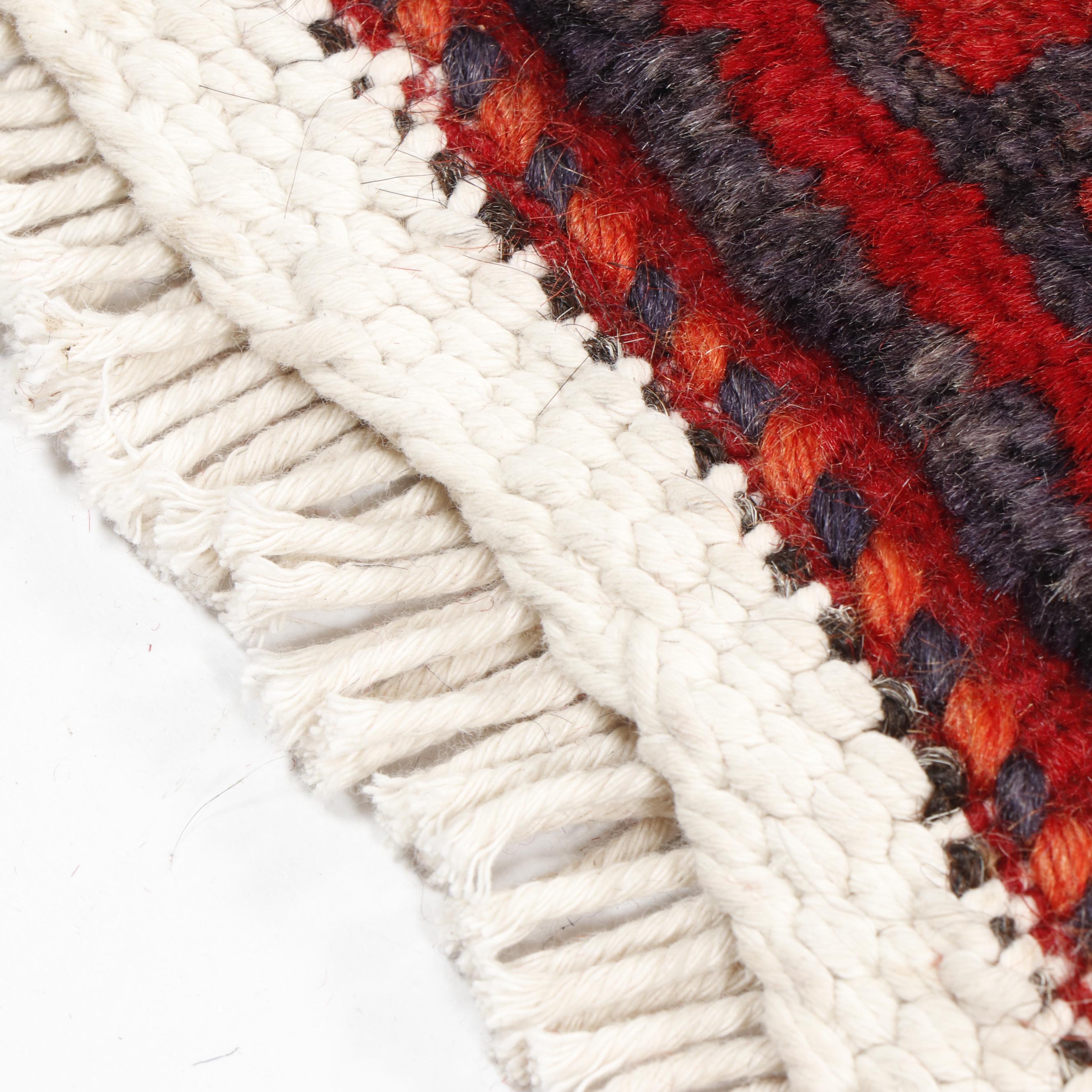 Hand-Knotted Caucasian Kazak Wool Rug