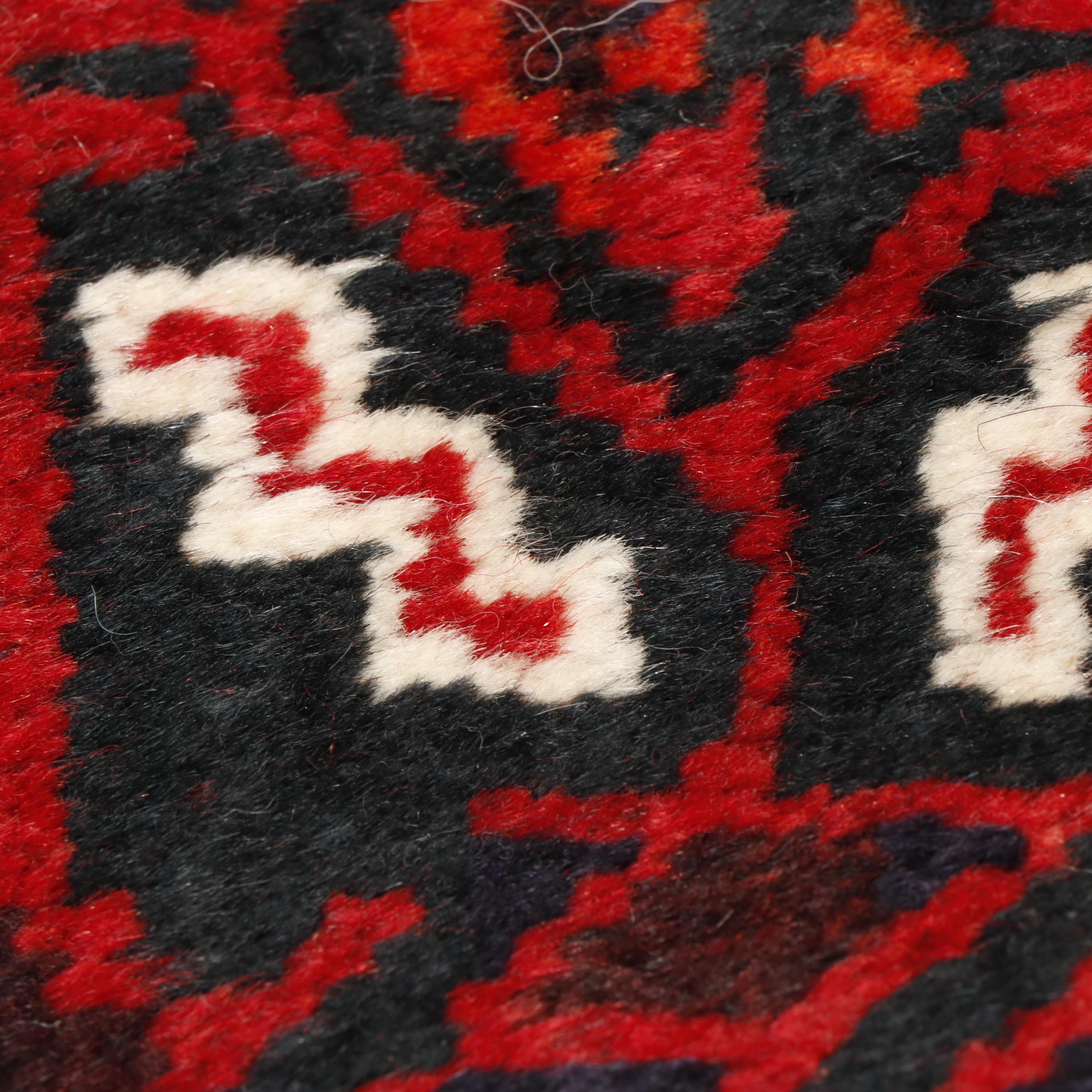 Hand-Knotted Caucasian Kazak Wool Rug