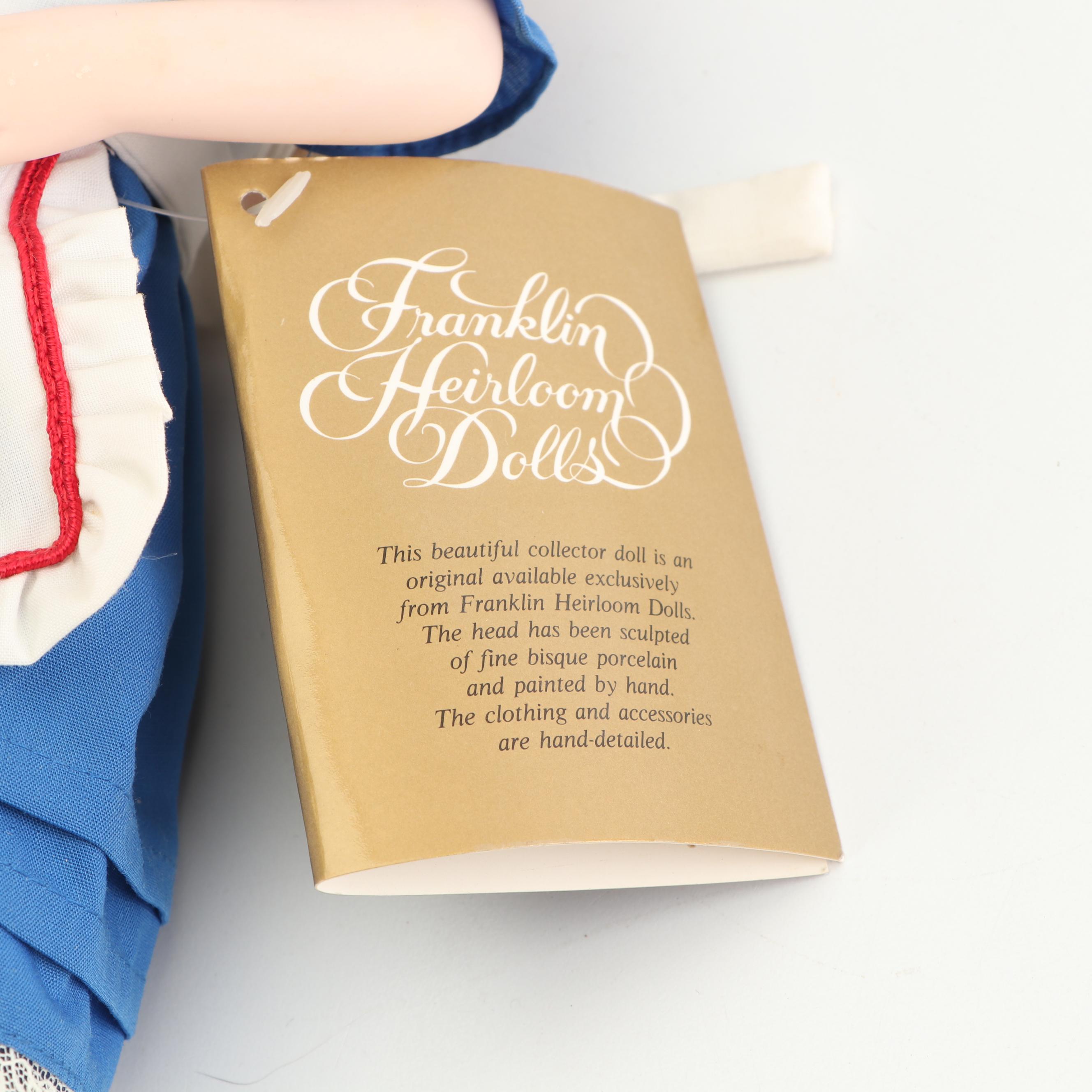 Franklin Heirloom "Alice in Wonderland" Porcelain Doll by Carol Lawson