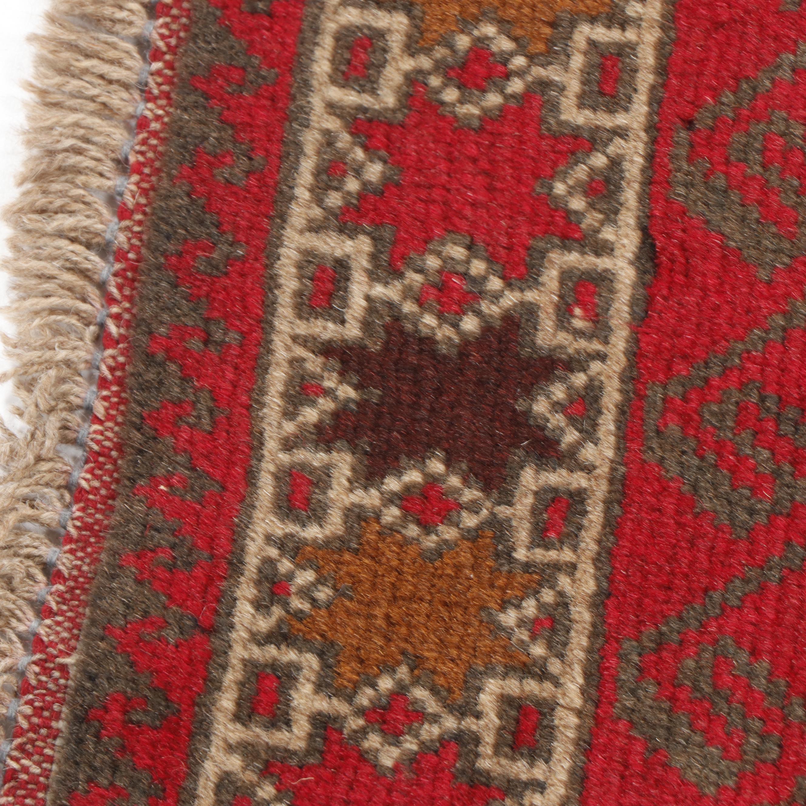 Contemporary Hand-Knotted Pakistani Baluch Wool Rug