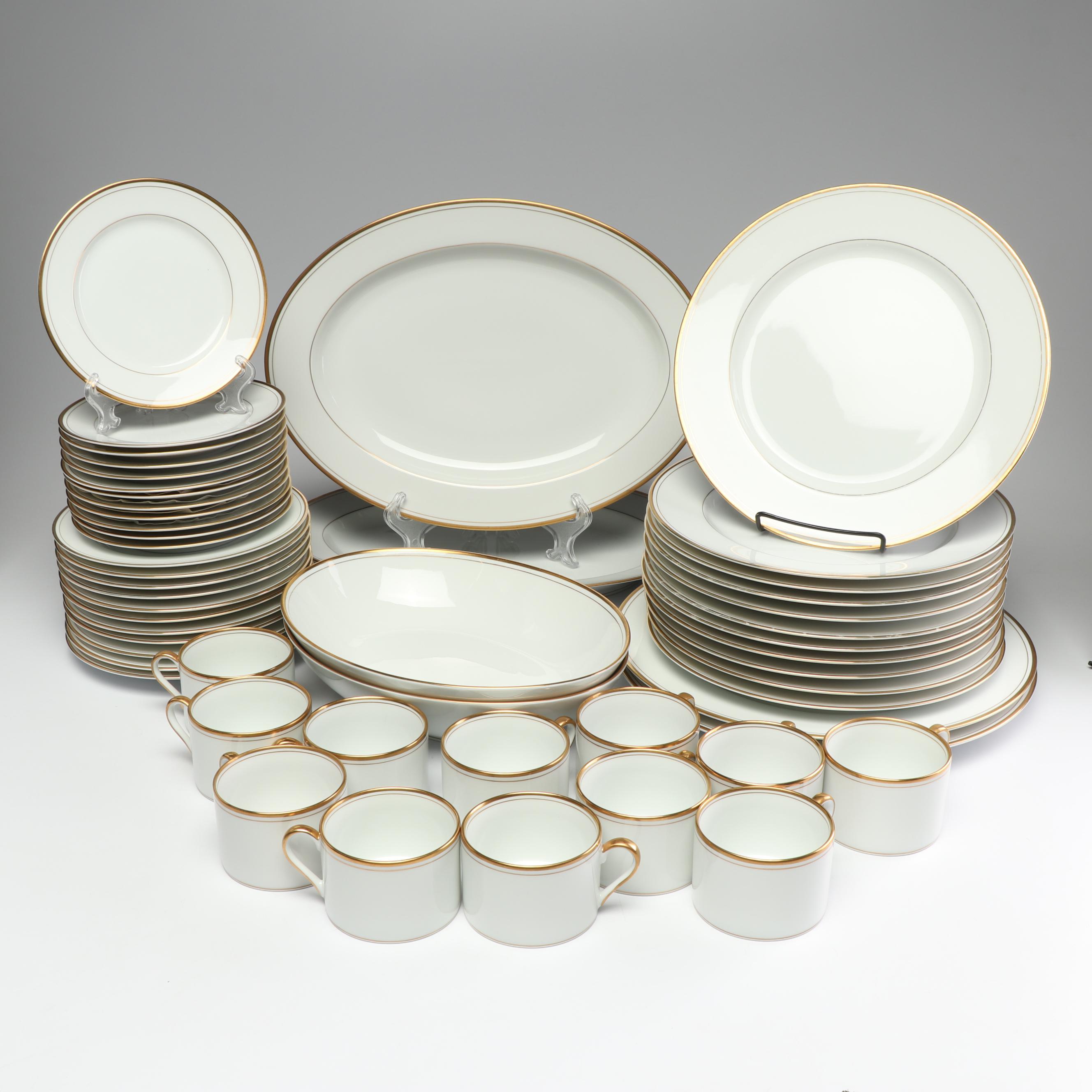 Fitz and Floyd "Palais" White Dinnerware, 1997