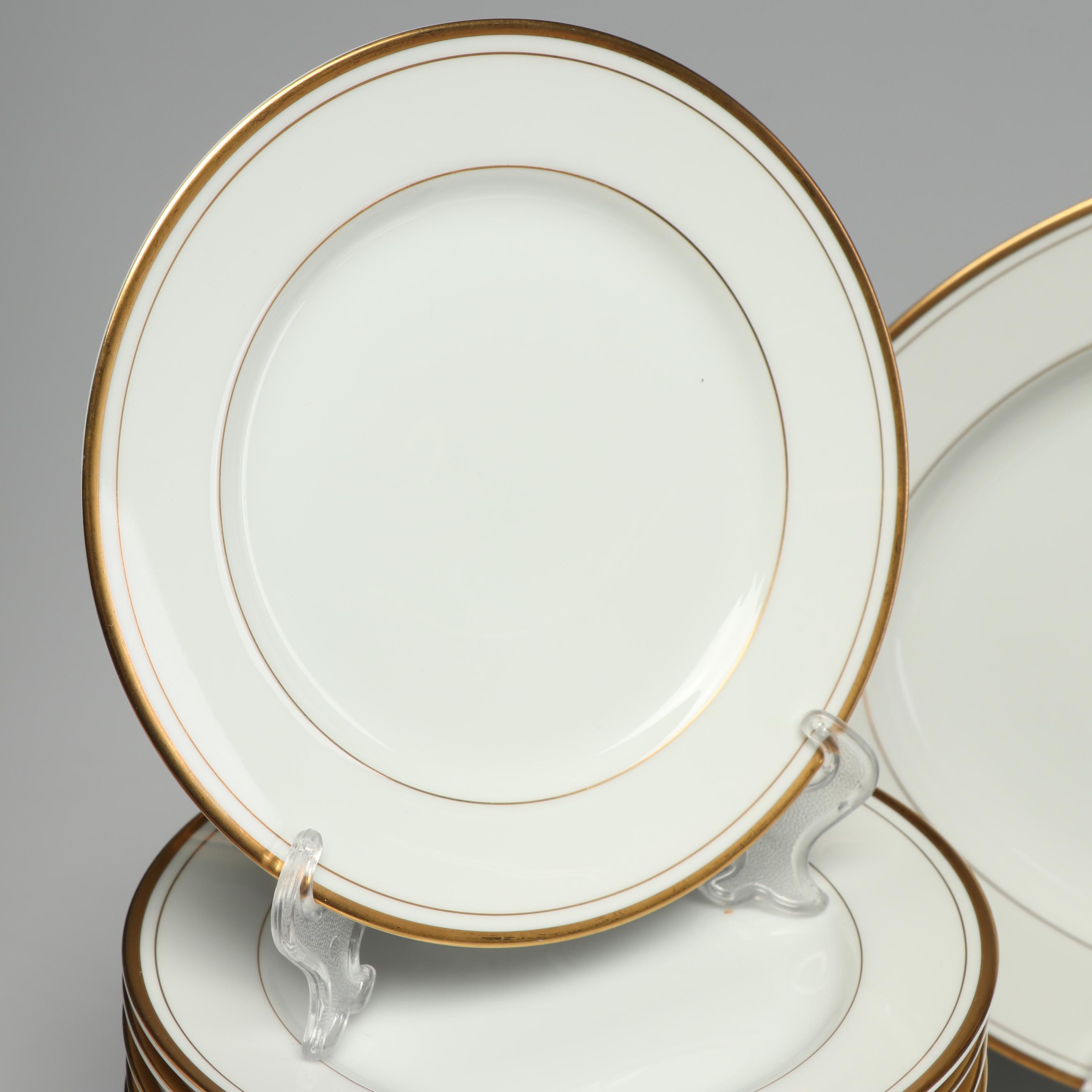 Fitz and Floyd "Palais" White Dinnerware, 1997