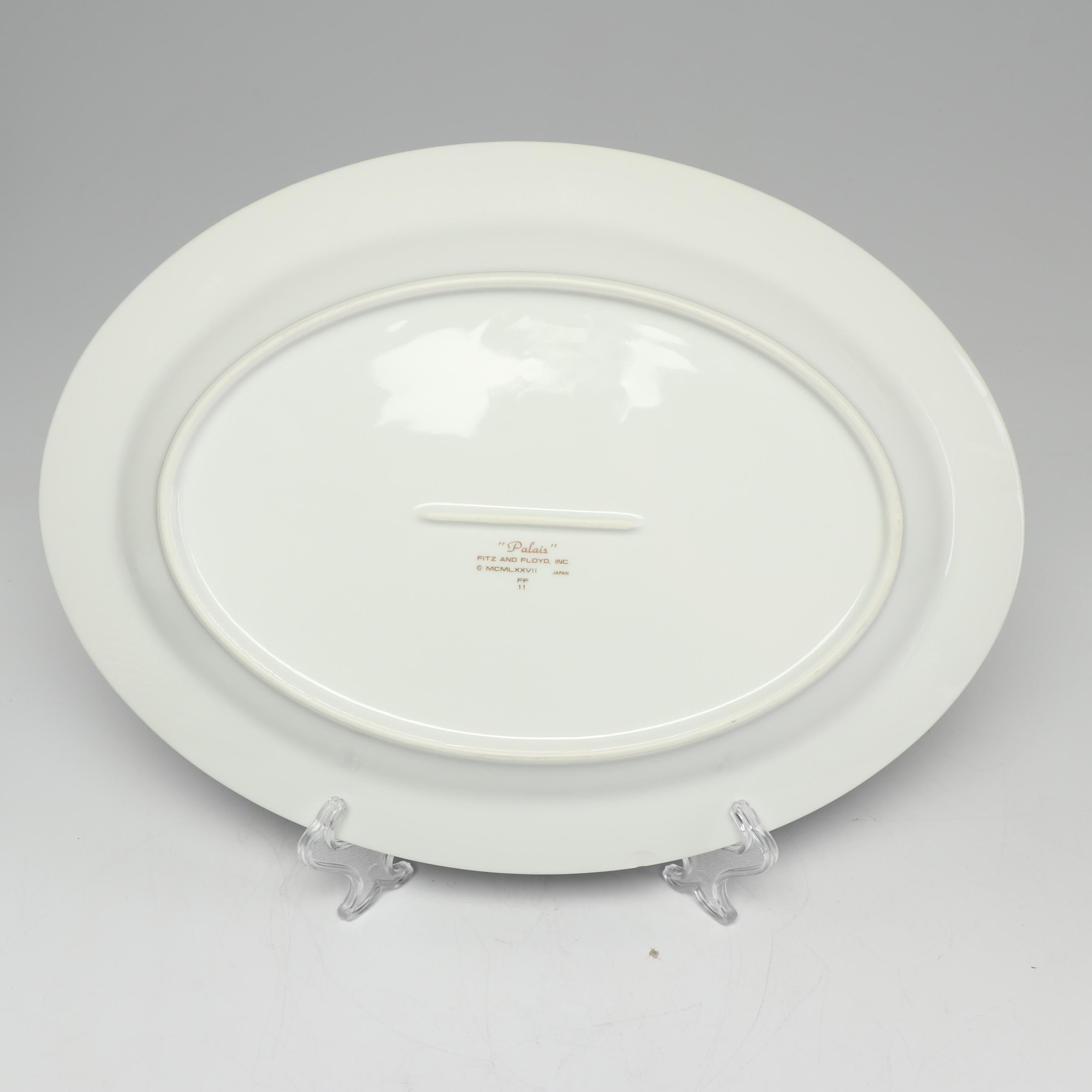 Fitz and Floyd "Palais" White Dinnerware, 1997