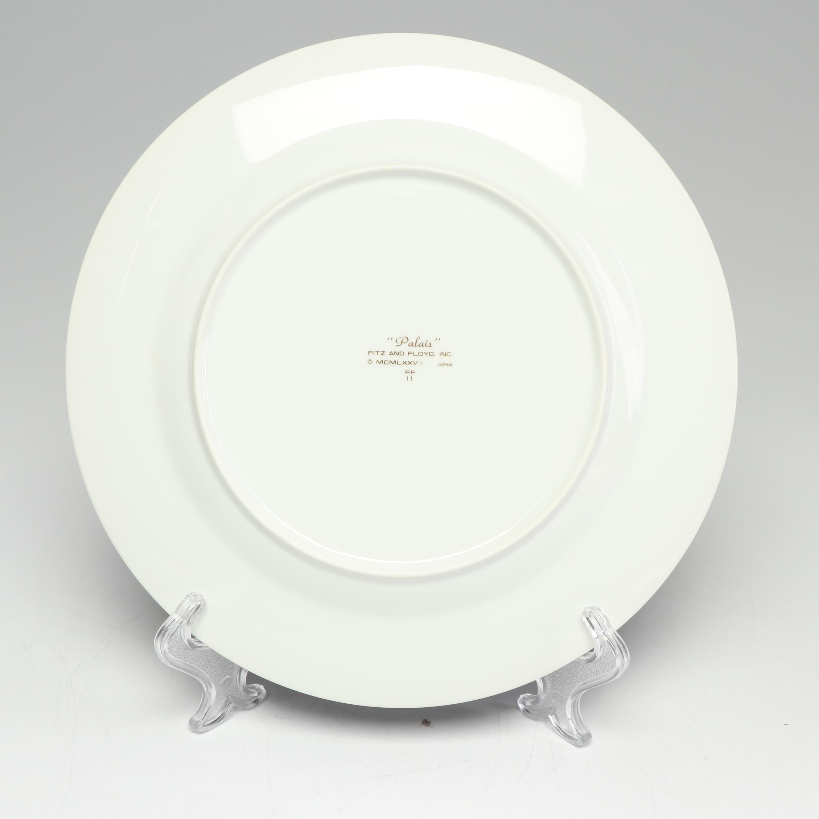 Fitz and Floyd "Palais" White Dinnerware, 1997