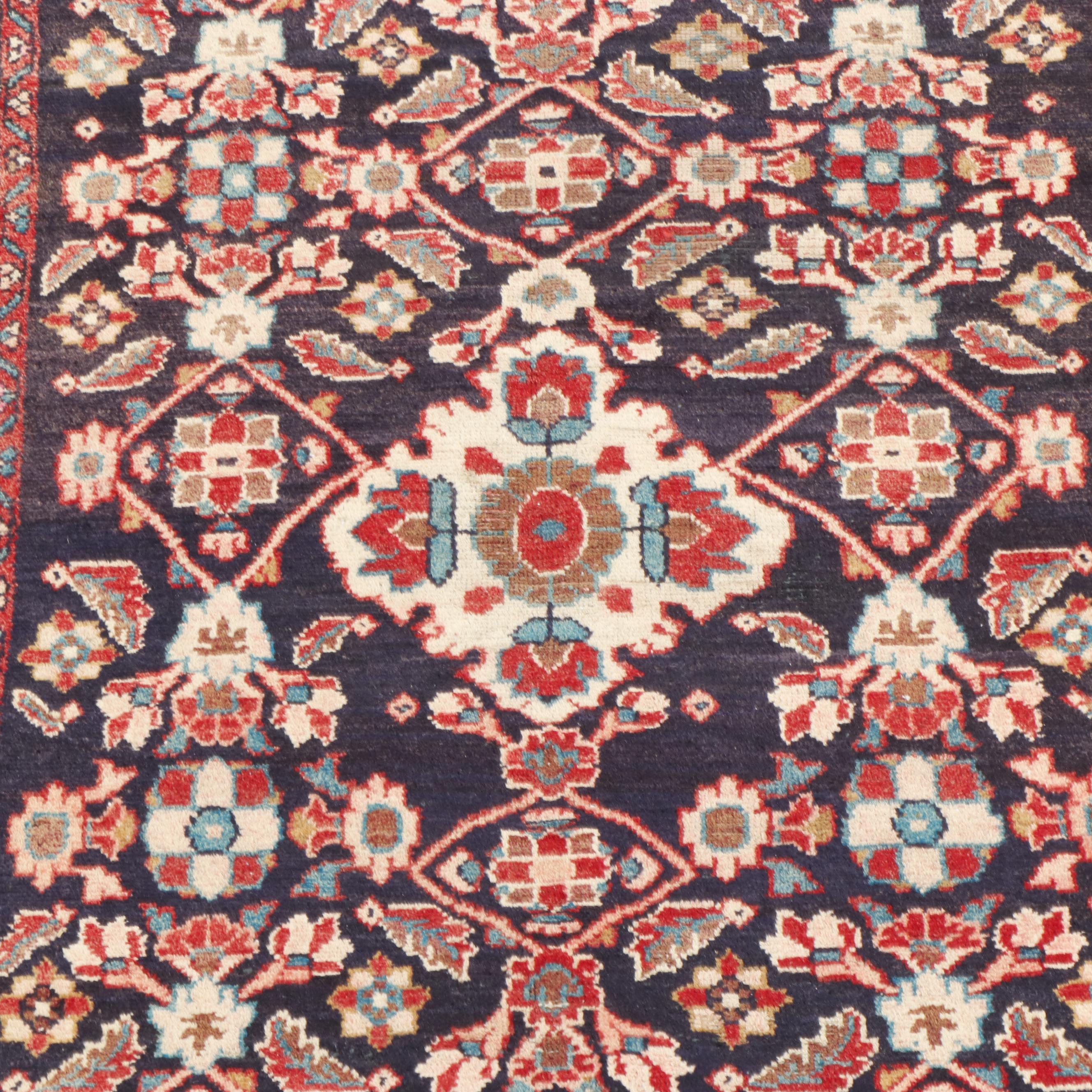 Hand-Knotted Persian Darajezine Wool Rug