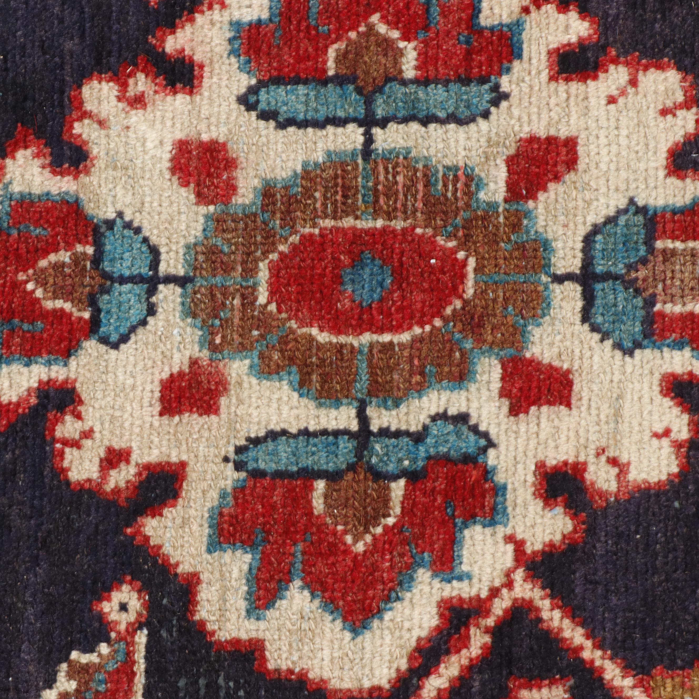 Hand-Knotted Persian Darajezine Wool Rug