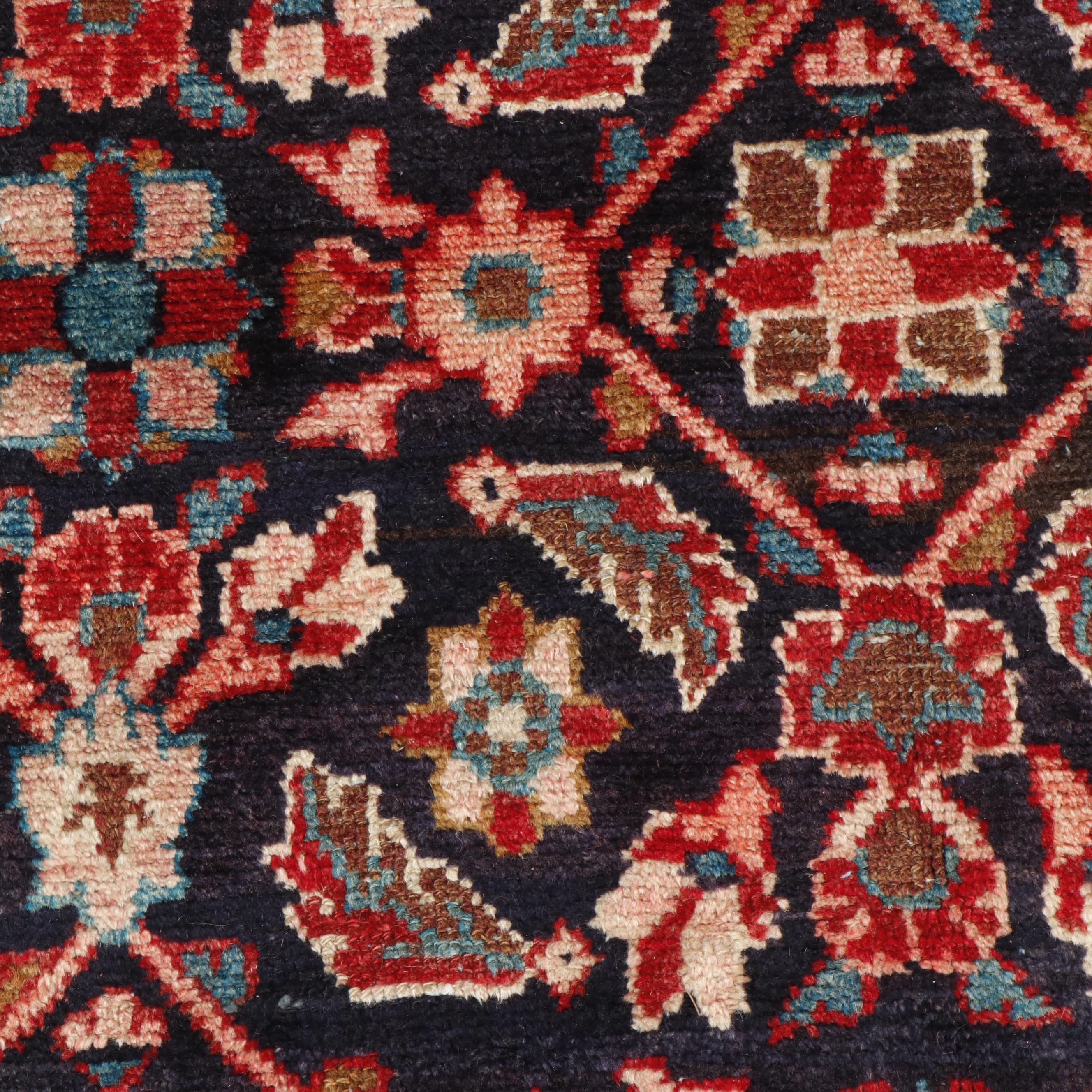 Hand-Knotted Persian Darajezine Wool Rug