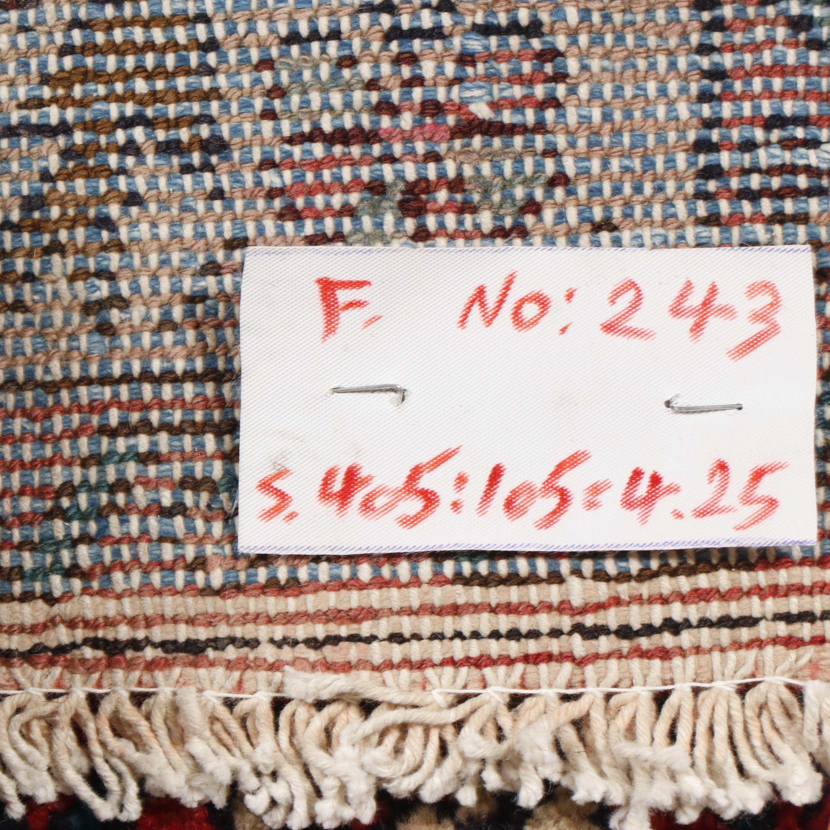 Hand-Knotted Persian Darajezine Wool Rug